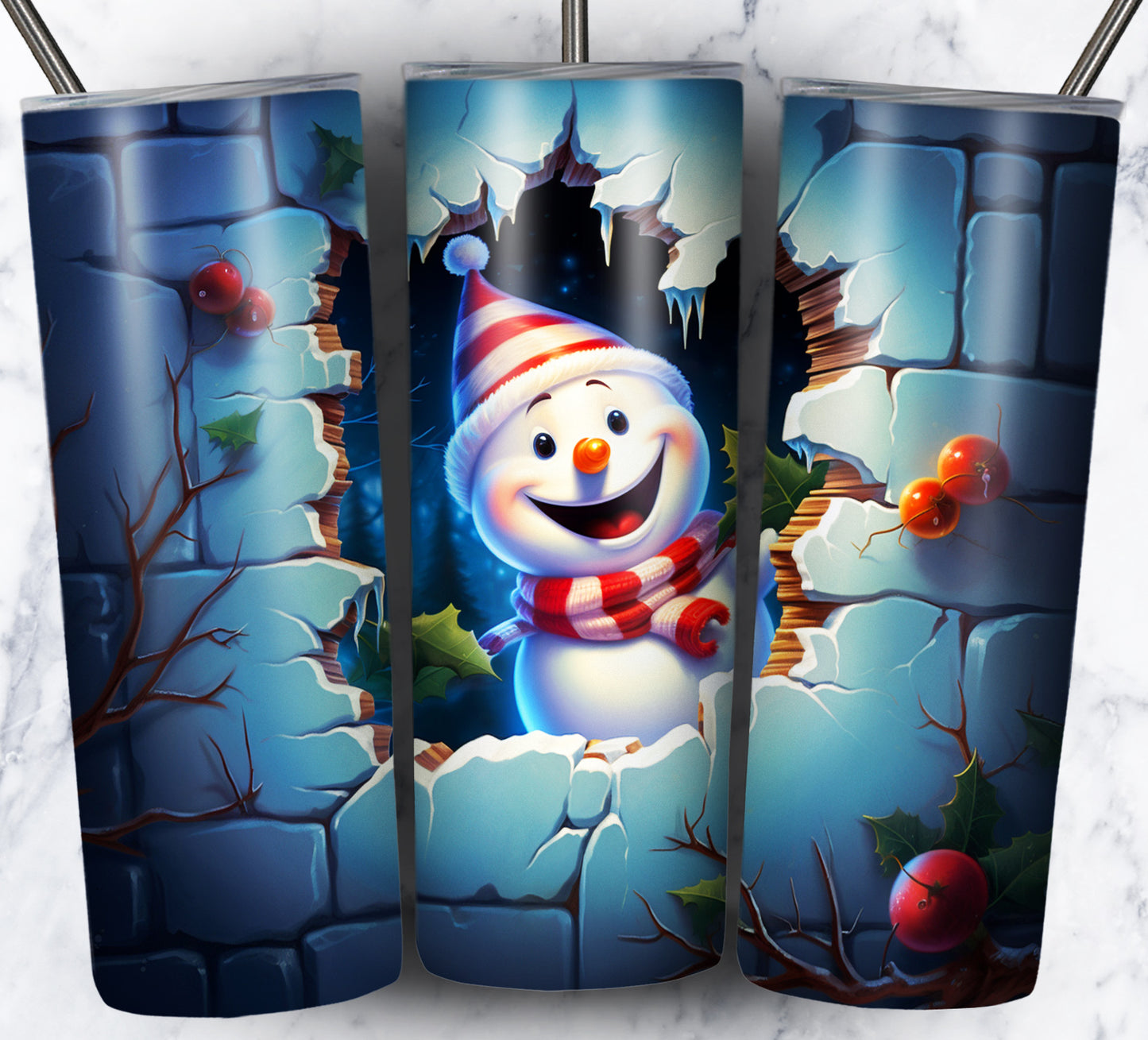 40+ 3D Christmas Sublimation 20oz Images Bundle