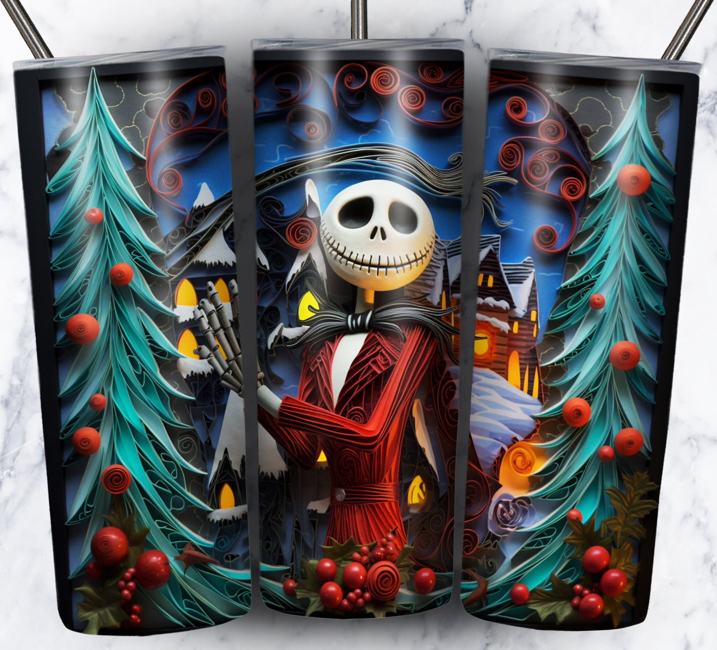 130+ Nightmare Christmas Sublimation 20oz Images Bundle