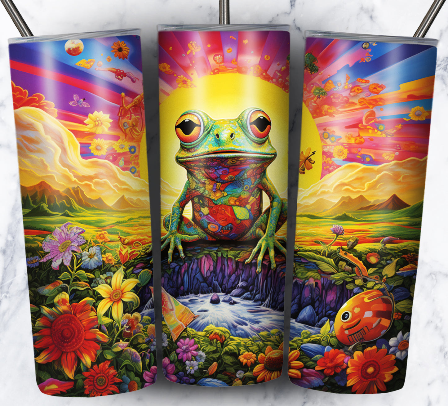 Psychedelic Animals Sublimation 20oz Tumbler Images Bundle