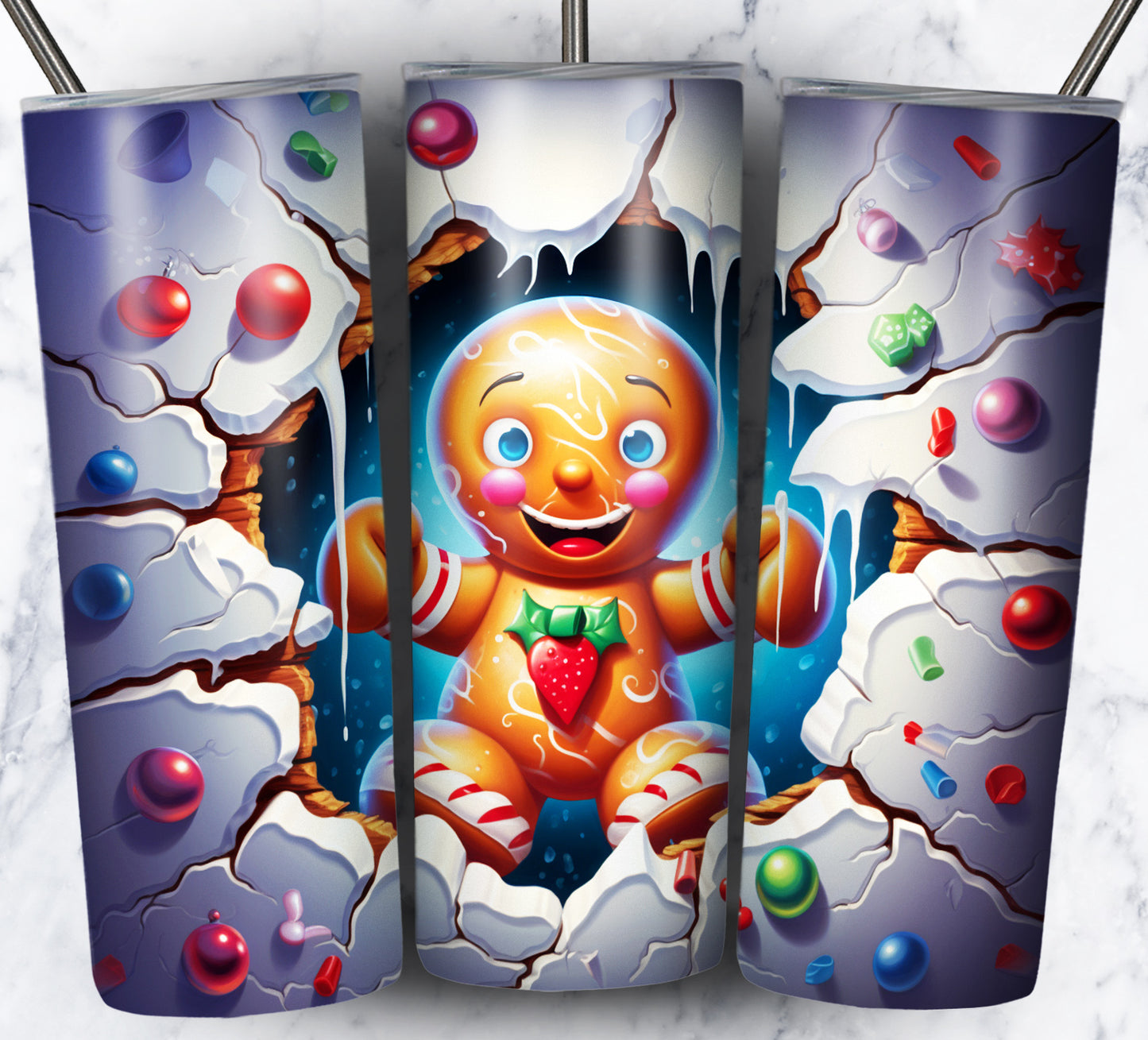 40+ 3D Christmas Sublimation 20oz Images Bundle