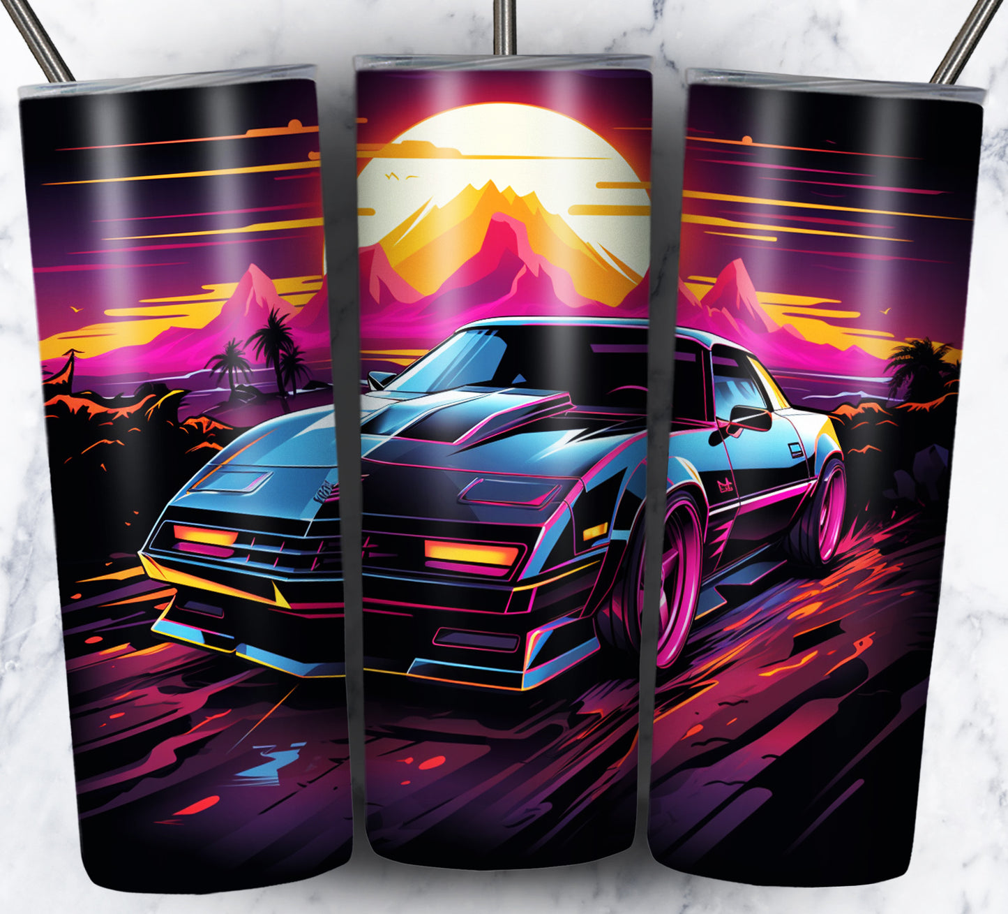 Various Cars Sublimation 20oz Tumbler Images Bundle