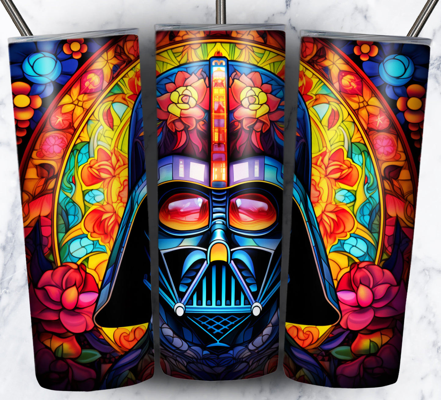 Superhero SugarSkull Sublimation 20oz Tumbler Images Bundle