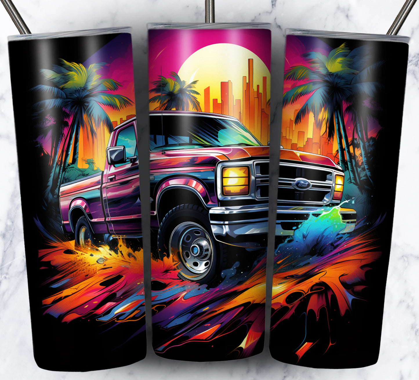 Various Cars Sublimation 20oz Tumbler Images Bundle