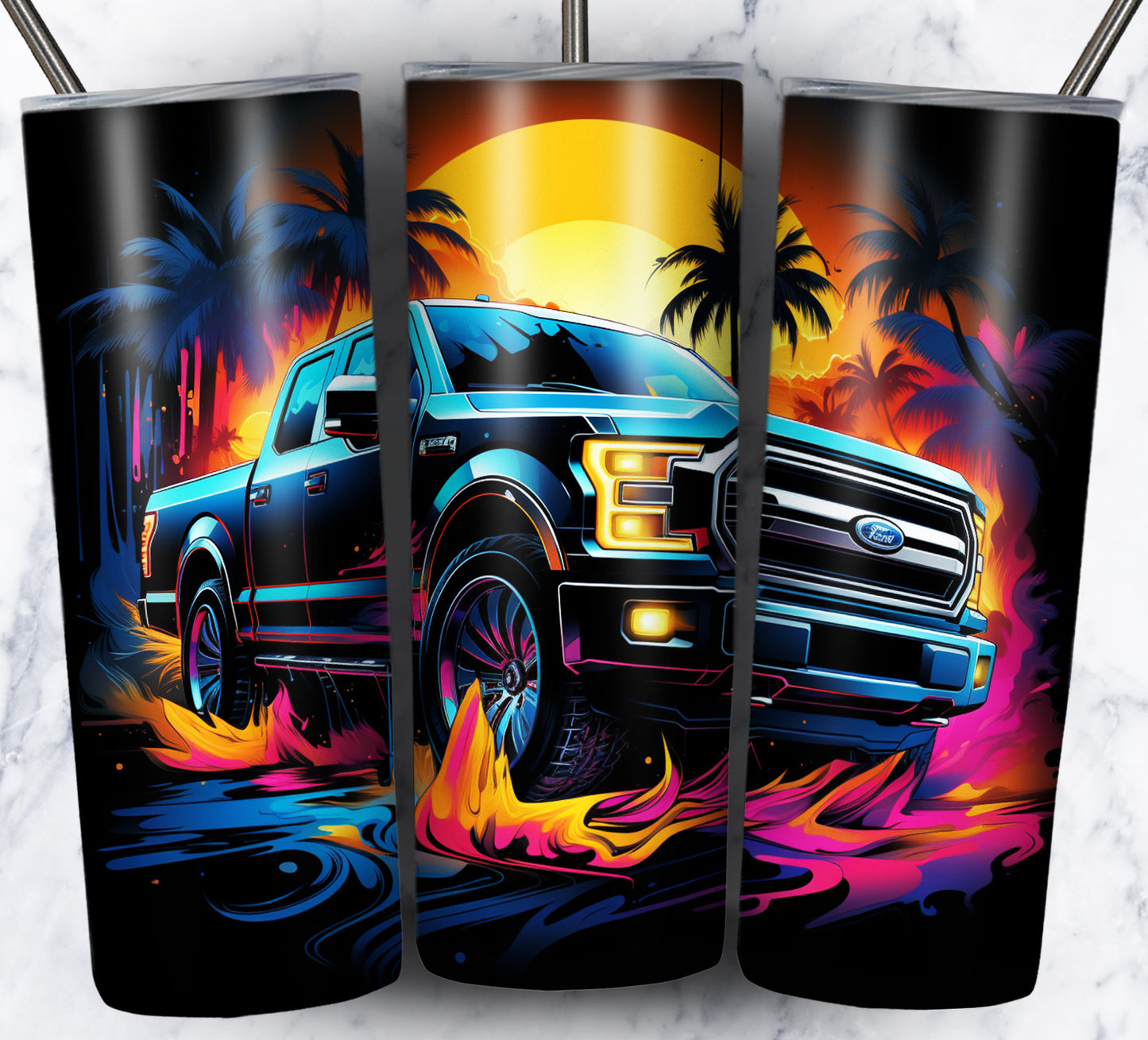 Various Cars Sublimation 20oz Tumbler Images Bundle