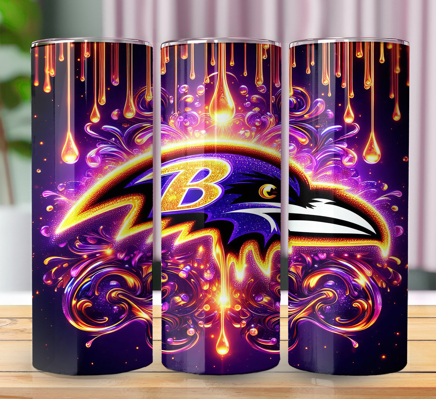 Football 20oz Sublimation Tumbler Image