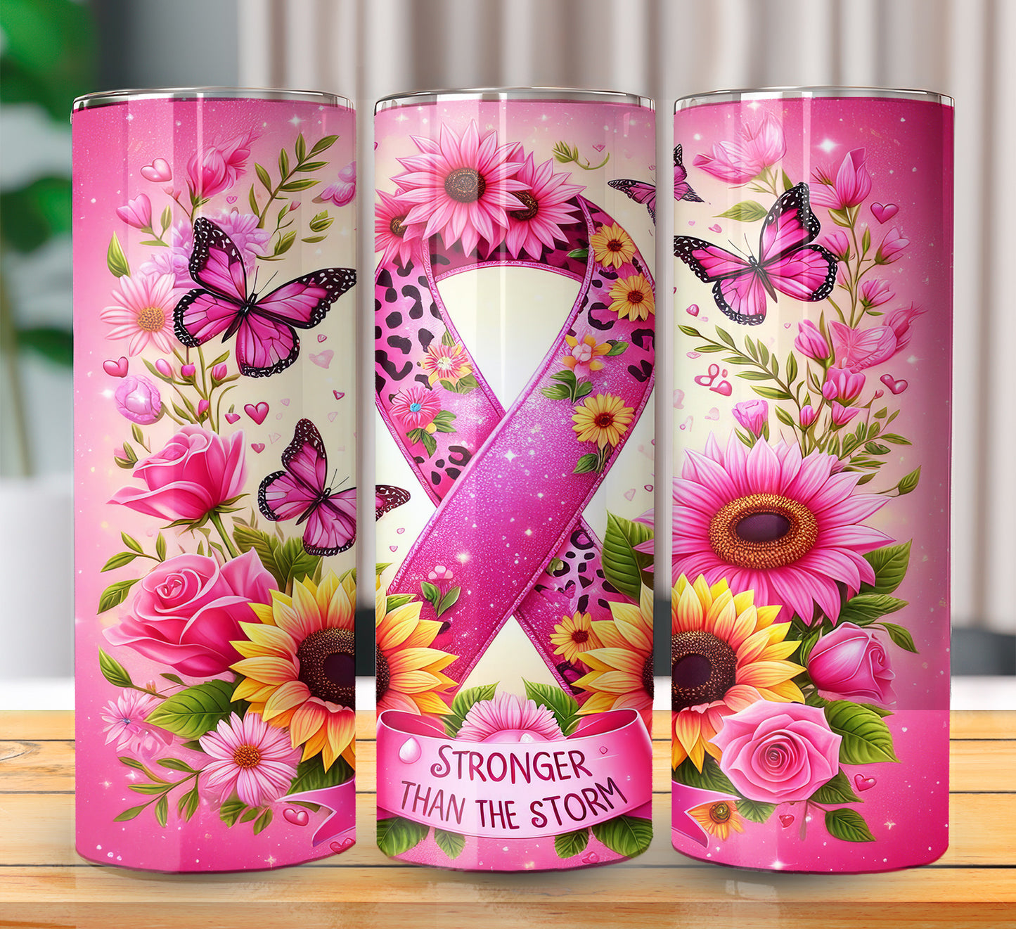 Pink Ribbon Sublimation 20oz Images Bundle