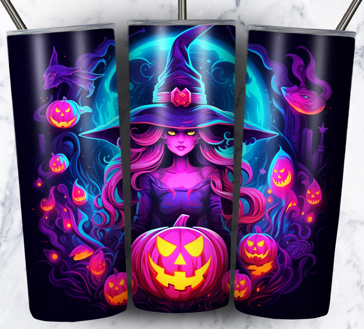 Neon Halloween Bundle Pack 20oz Sublimation Images