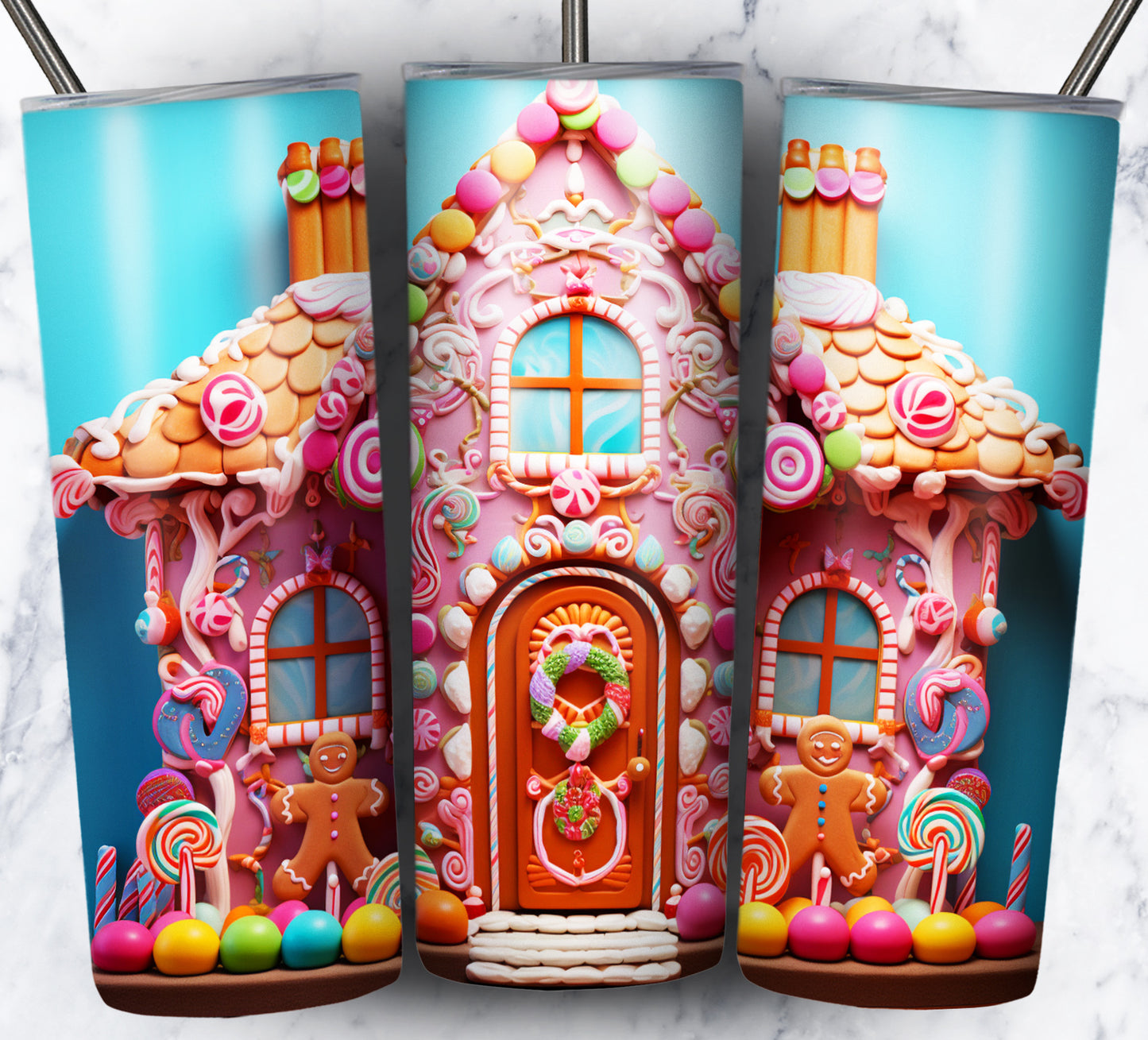 90+ Gingerbread Candy Sublimation 20oz Images Bundle