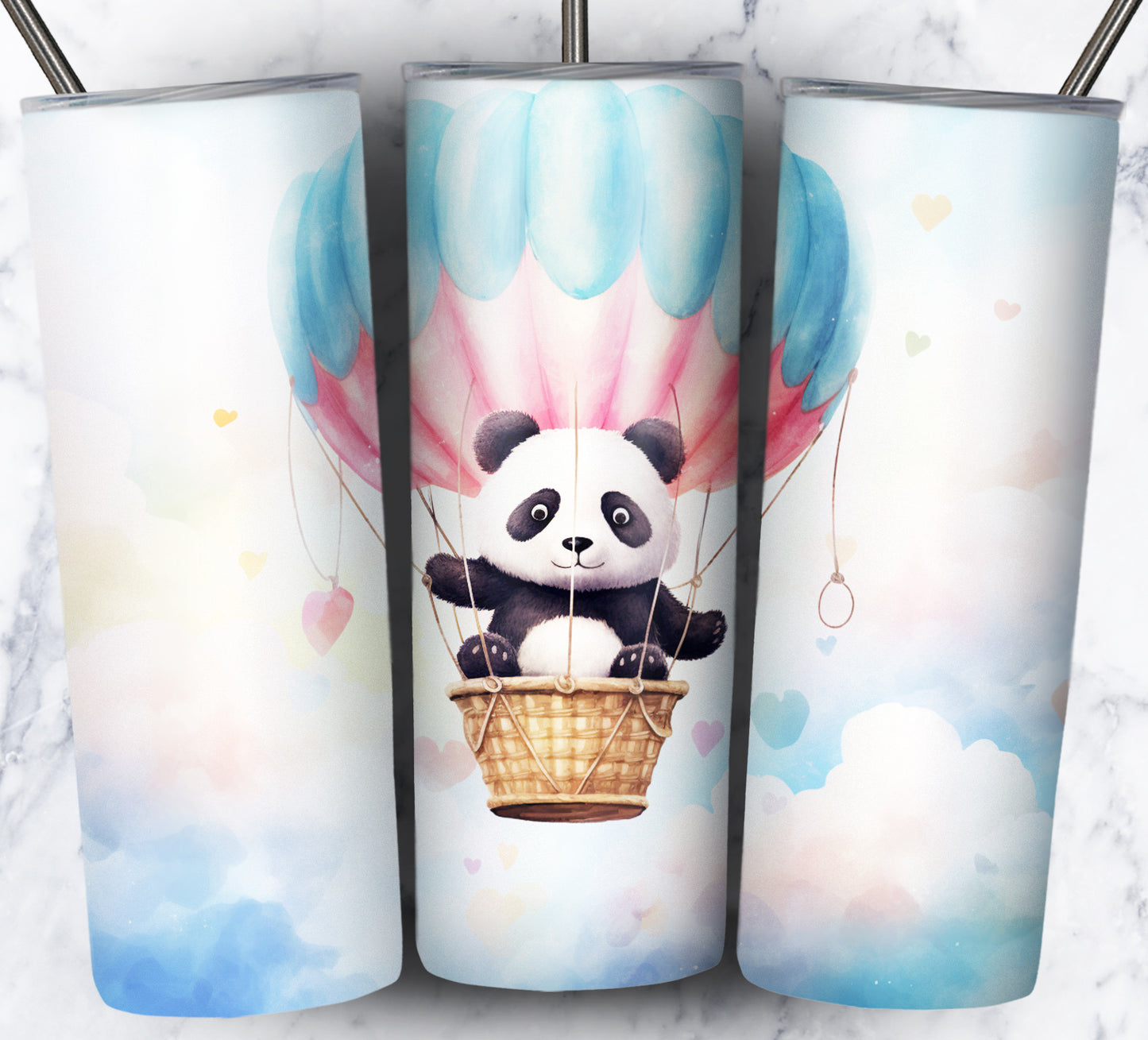 100+ Assorted Animal HotAir Balloon 20oz Sublimation Images Bundle