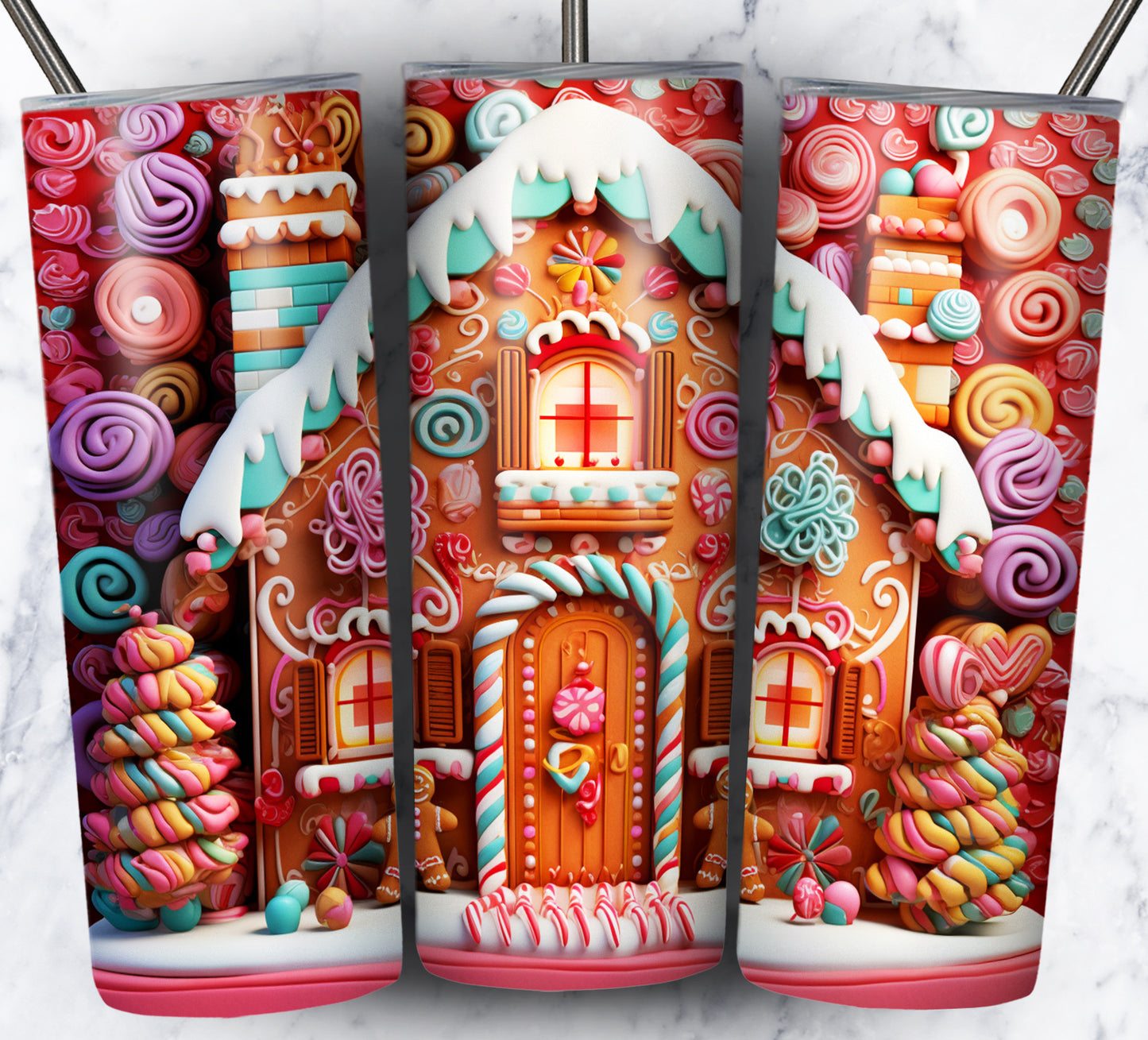 90+ Gingerbread Candy Sublimation 20oz Images Bundle