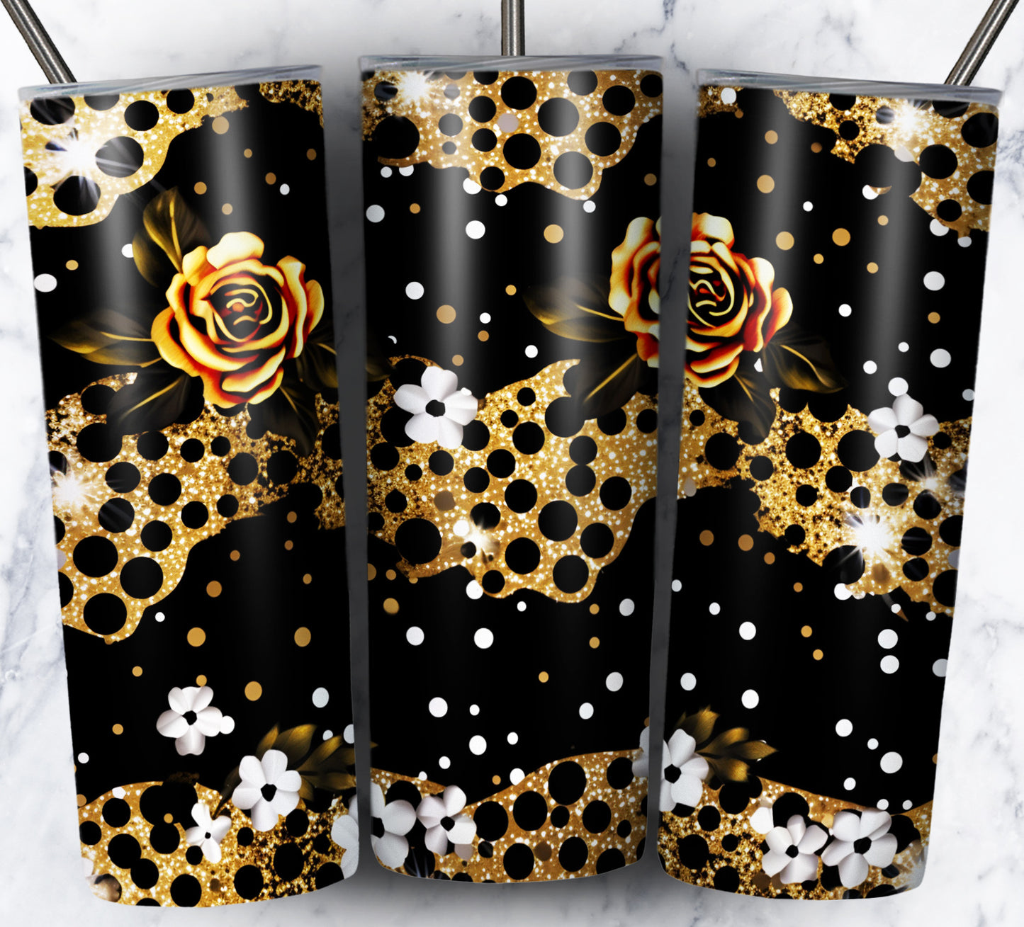 Leopard Glitter Sublimation 20oz Images Bundle