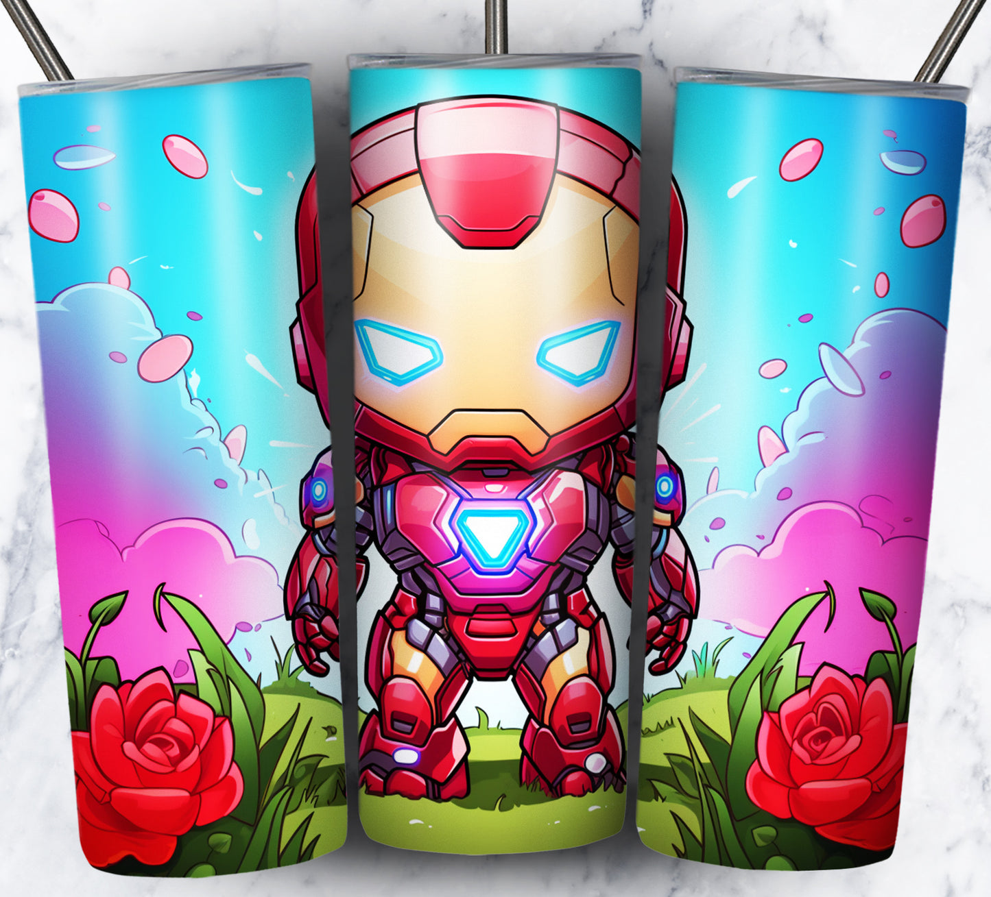 130+ Kid Cartoon Superhero Sublimation 20oz Tumbler Images Bundle