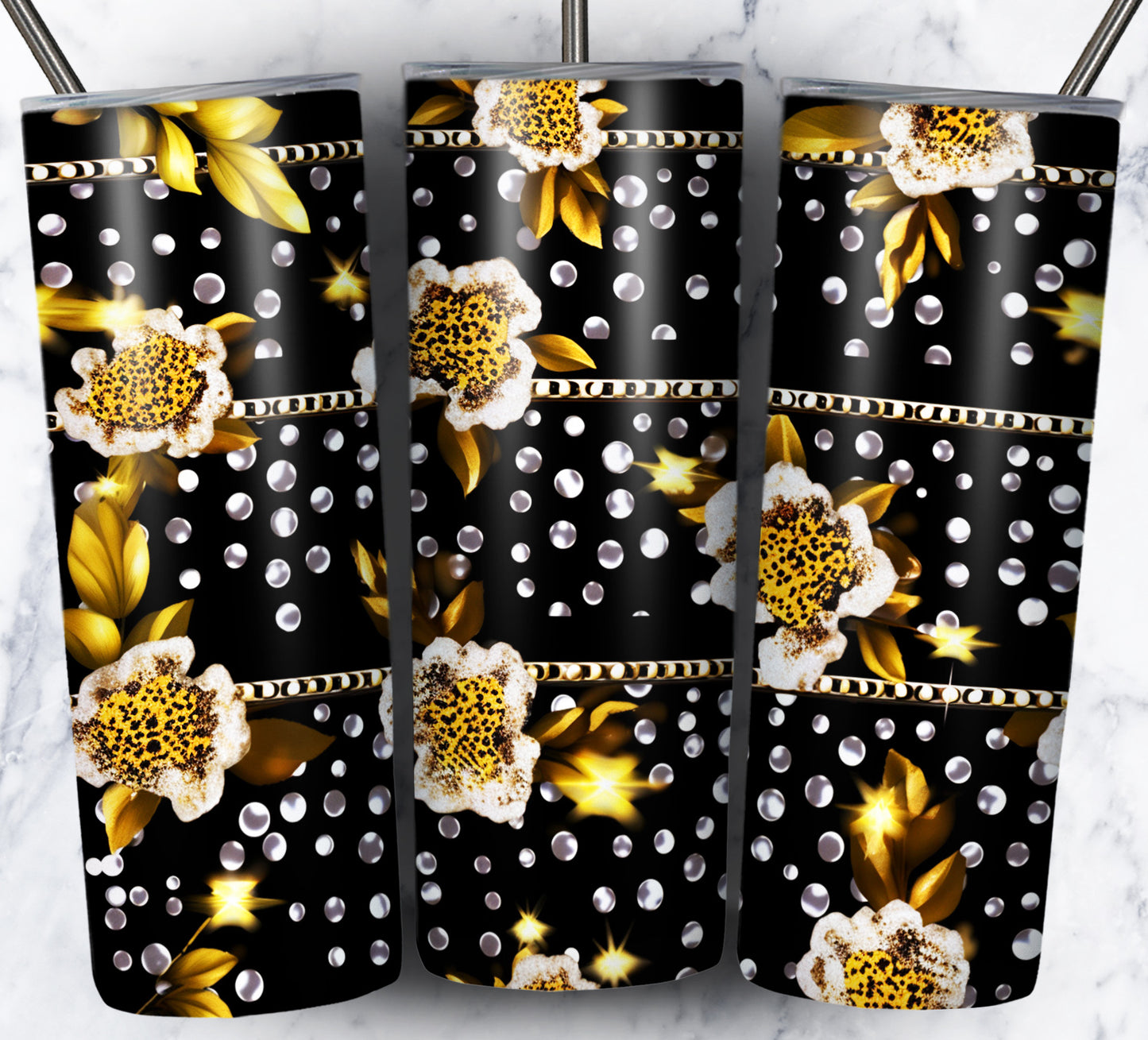 Leopard Glitter Sublimation 20oz Images Bundle