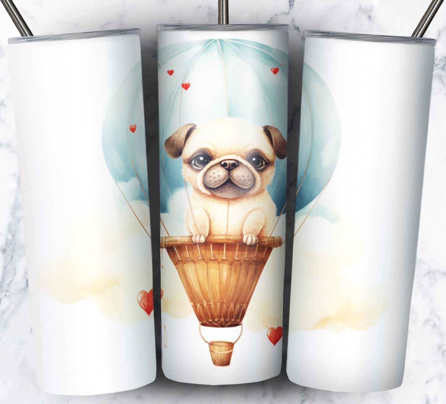 100+ Assorted Animal HotAir Balloon 20oz Sublimation Images Bundle