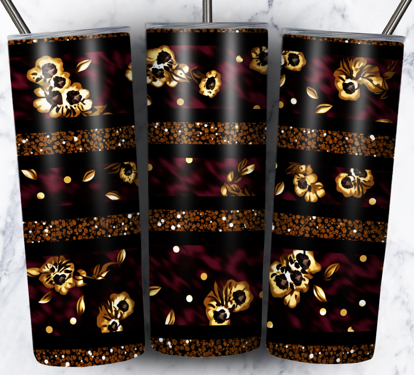 Leopard Glitter Sublimation 20oz Images Bundle