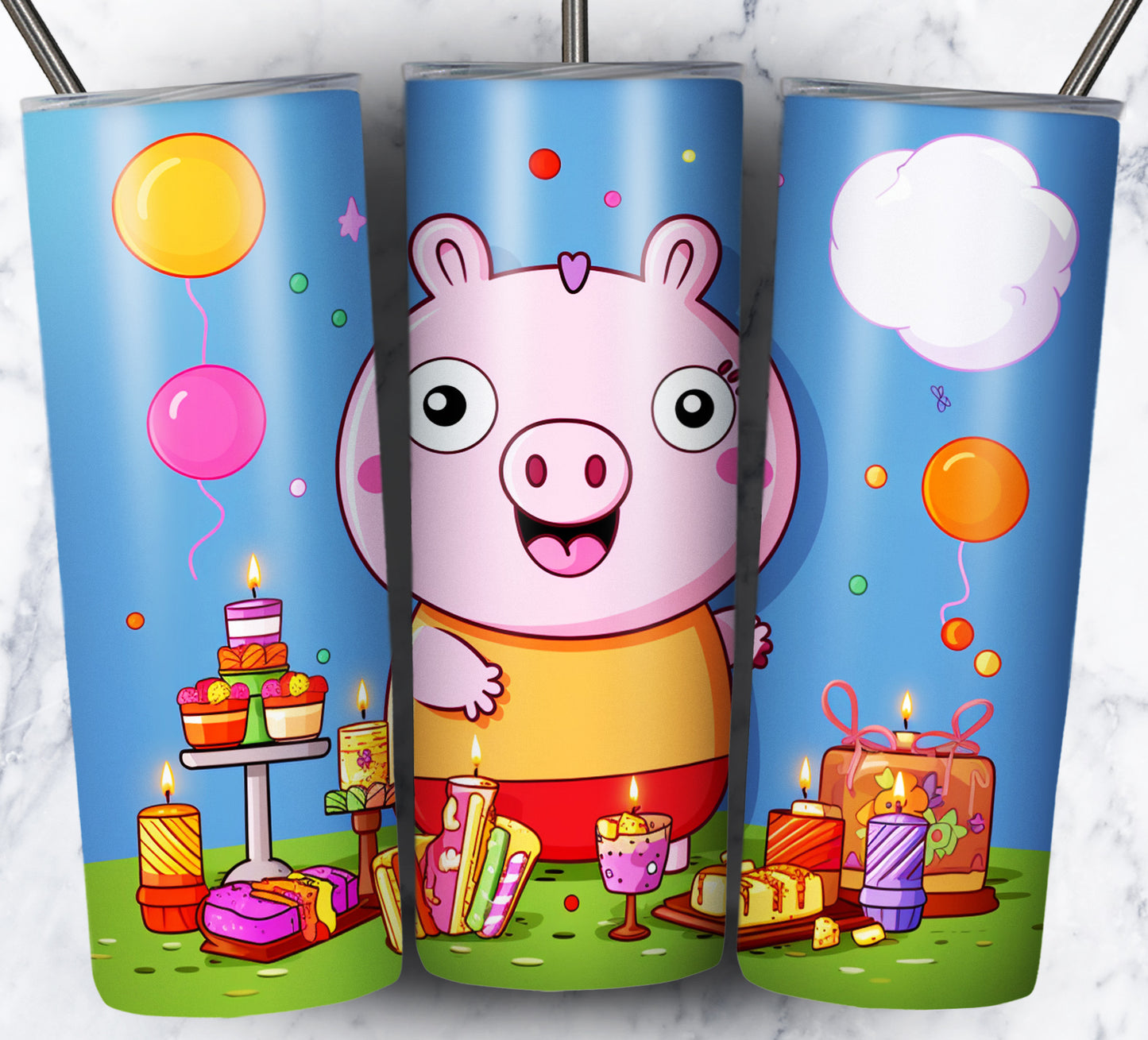 130+ Kid Cartoon Superhero Sublimation 20oz Tumbler Images Bundle