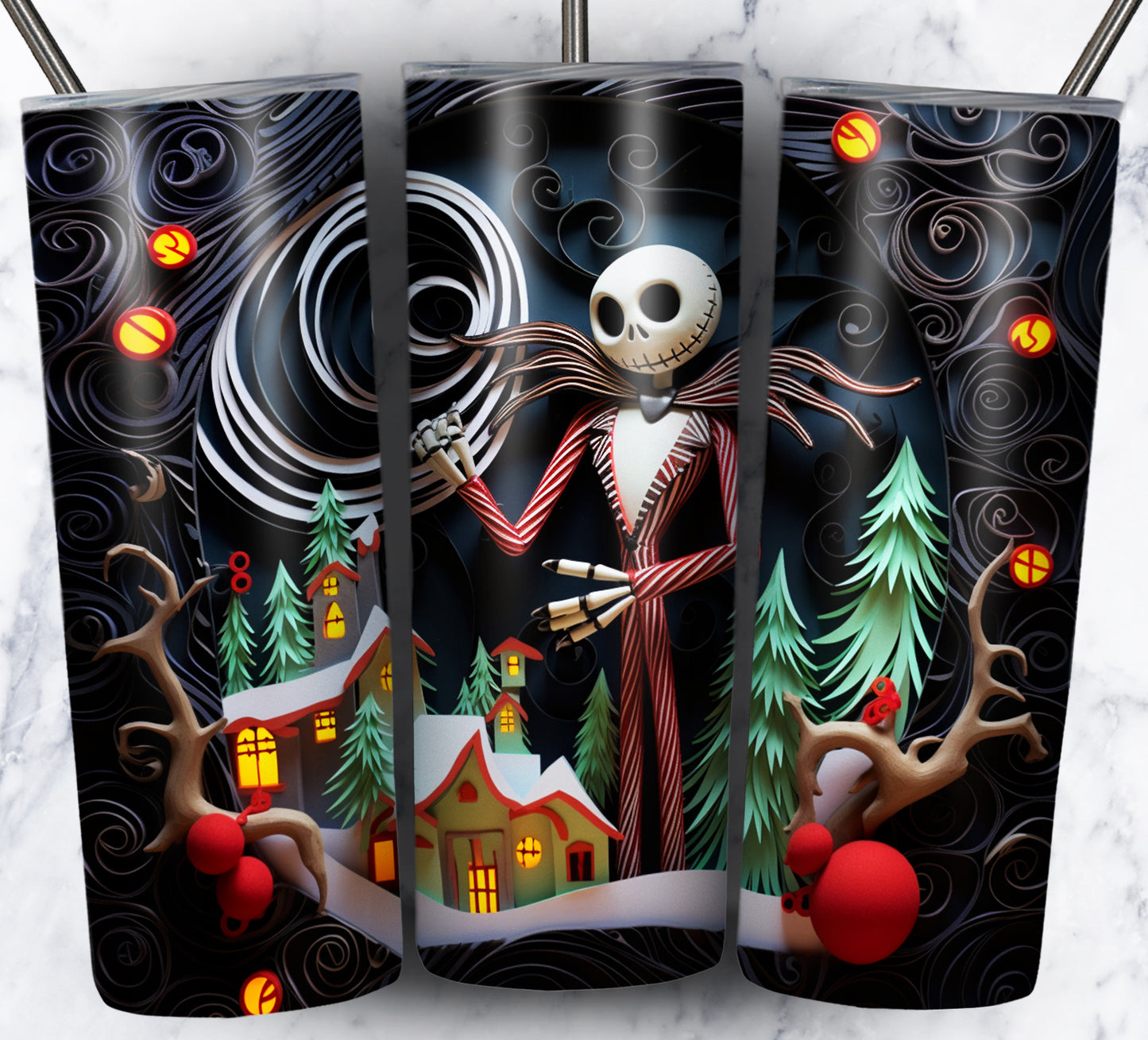 130+ Nightmare Christmas Sublimation 20oz Images Bundle