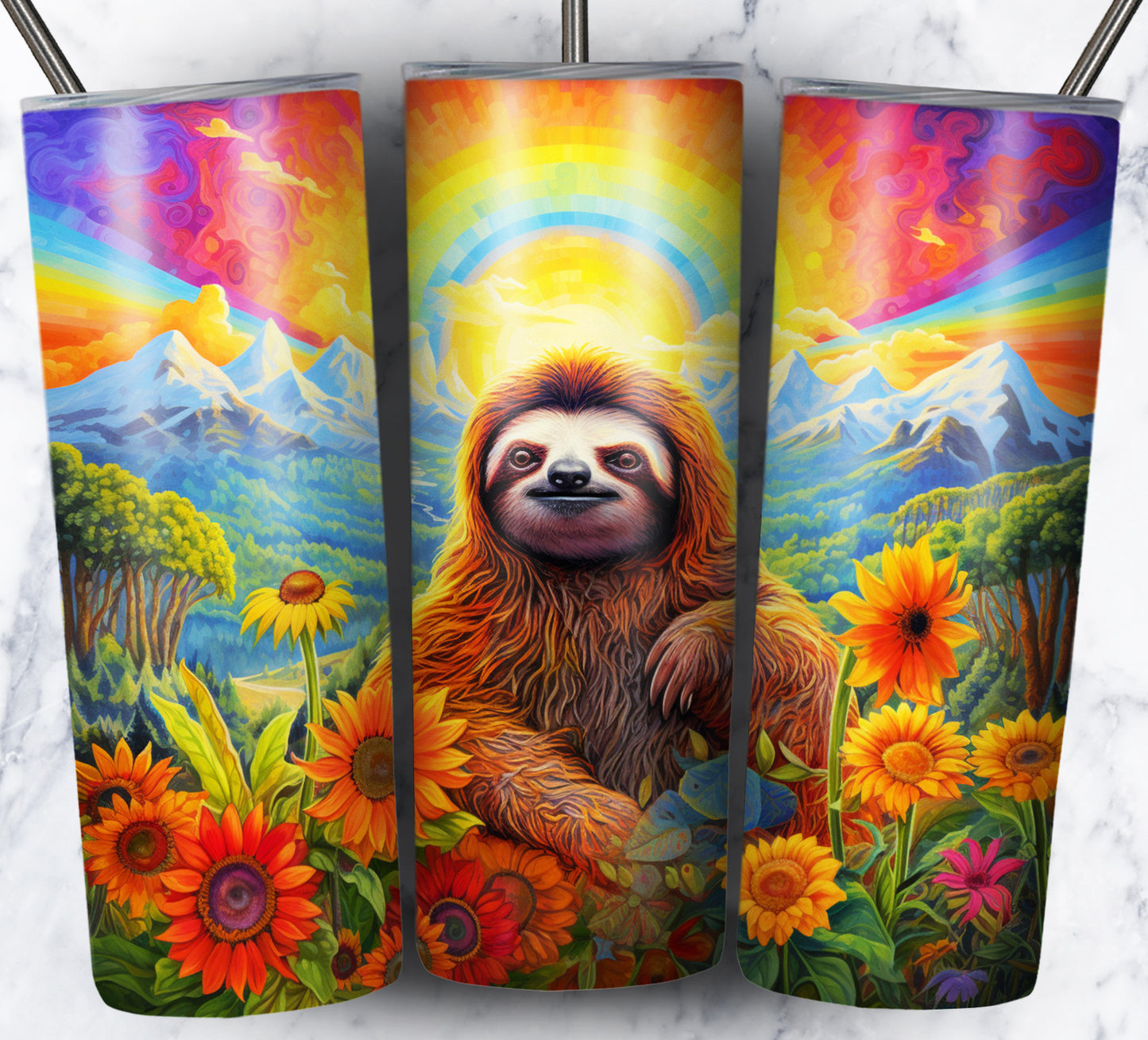 Psychedelic Animals Sublimation 20oz Tumbler Images Bundle