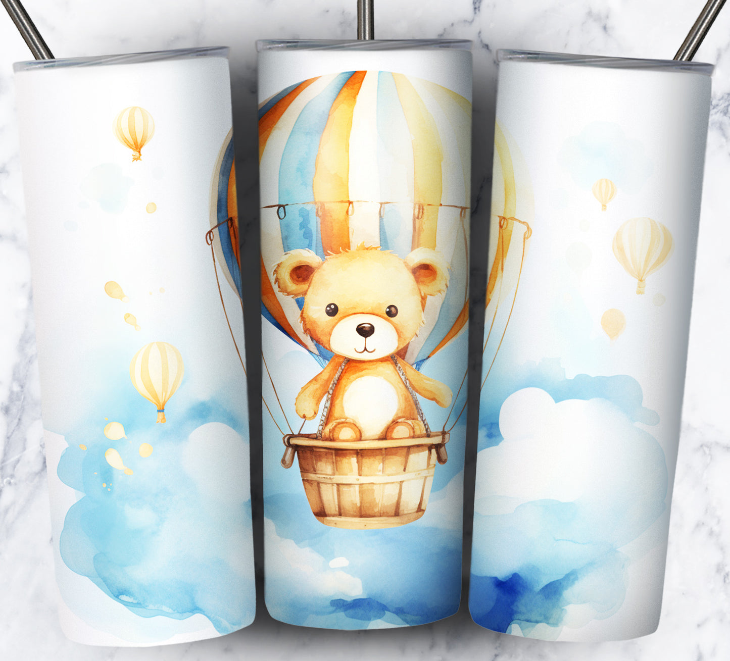 100+ Assorted Animal HotAir Balloon 20oz Sublimation Images Bundle