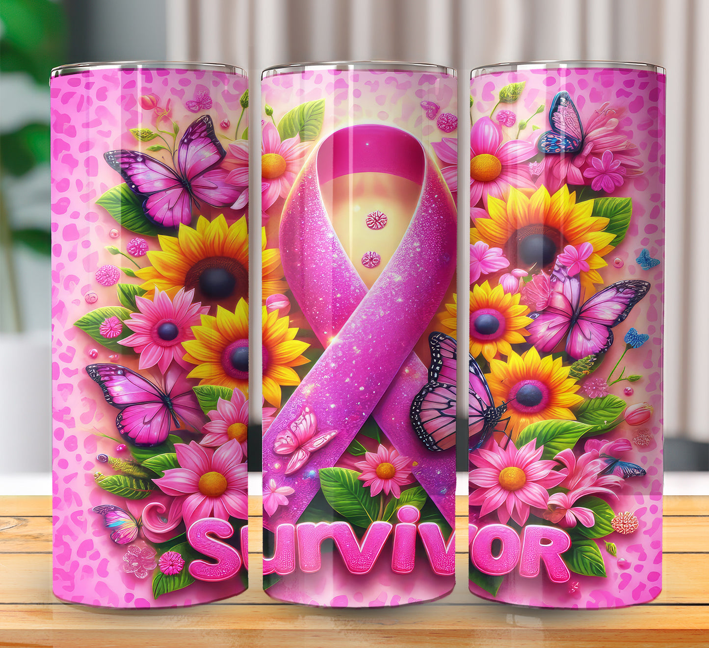 Pink Ribbon Sublimation 20oz Images Bundle