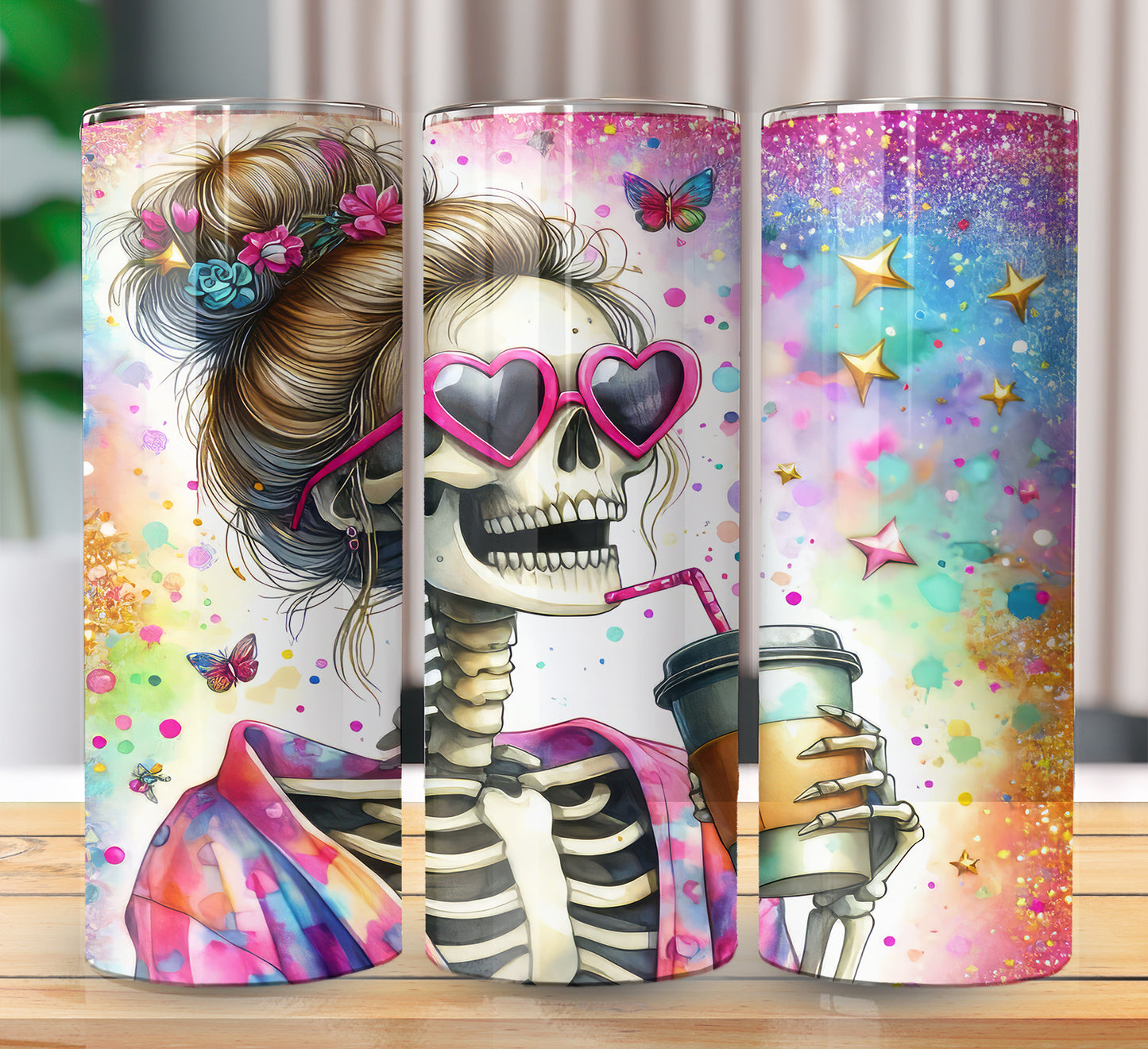 Womens Skulls Sublimation 20oz Images Bundle