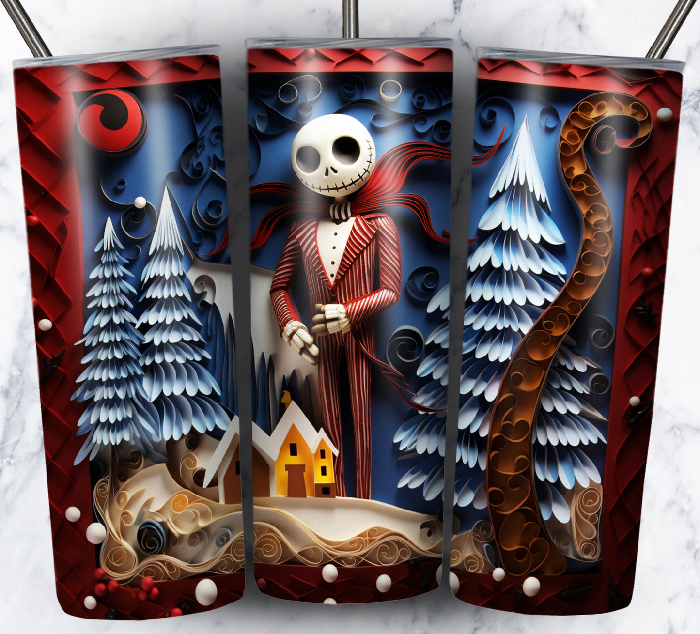 130+ Nightmare Christmas Sublimation 20oz Images Bundle