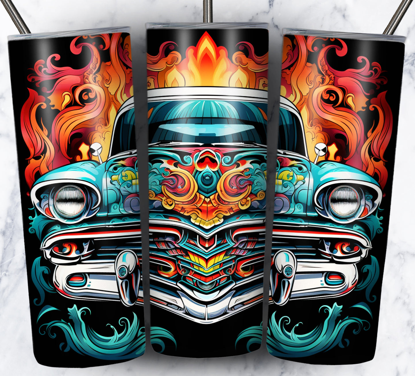 Various Cars Sublimation 20oz Tumbler Images Bundle