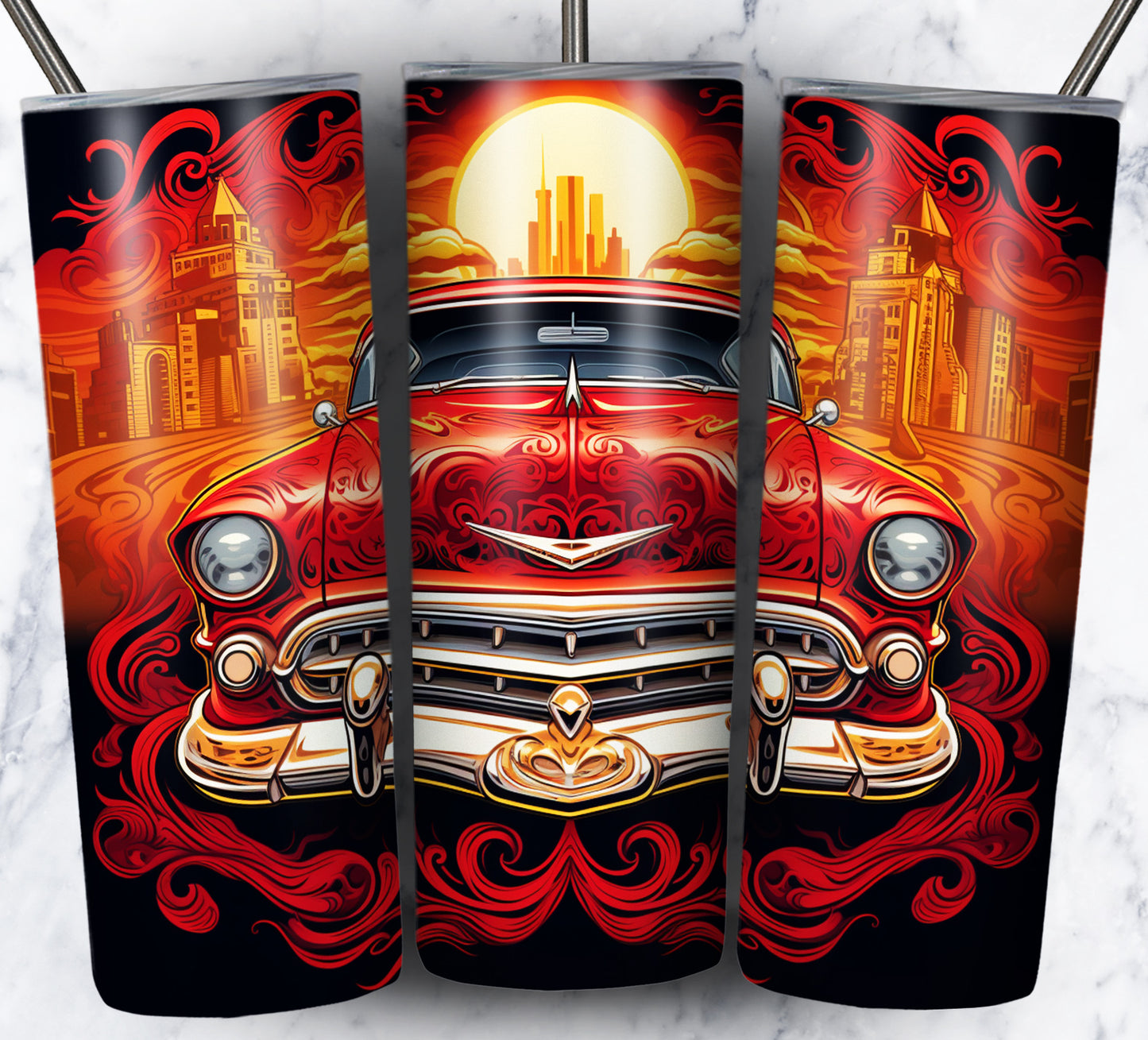 Various Cars Sublimation 20oz Tumbler Images Bundle