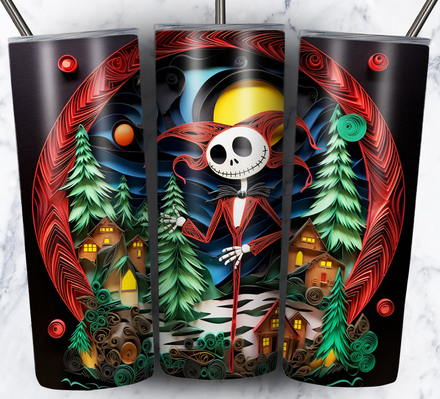 130+ Nightmare Christmas Sublimation 20oz Images Bundle