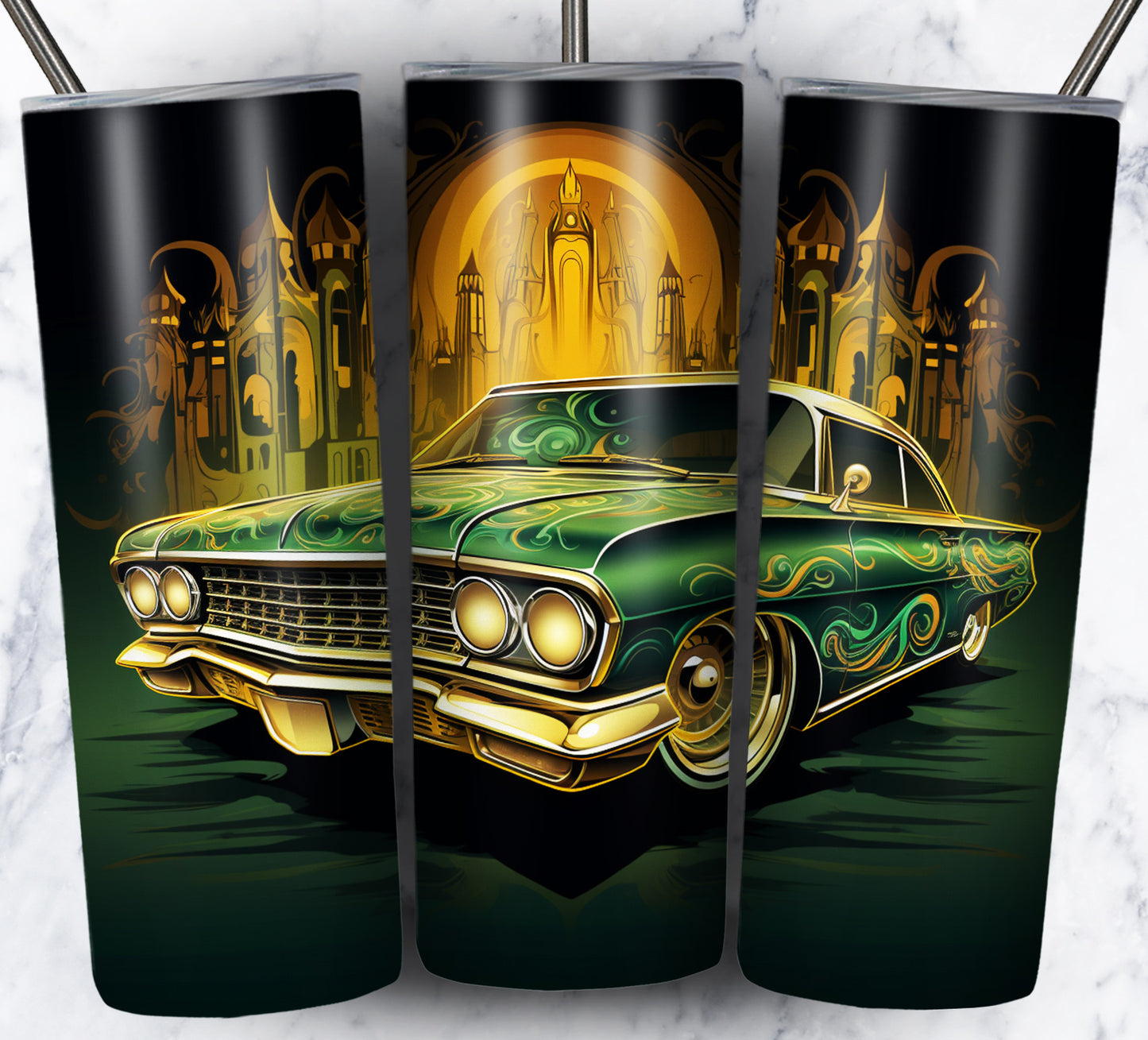 Various Cars Sublimation 20oz Tumbler Images Bundle