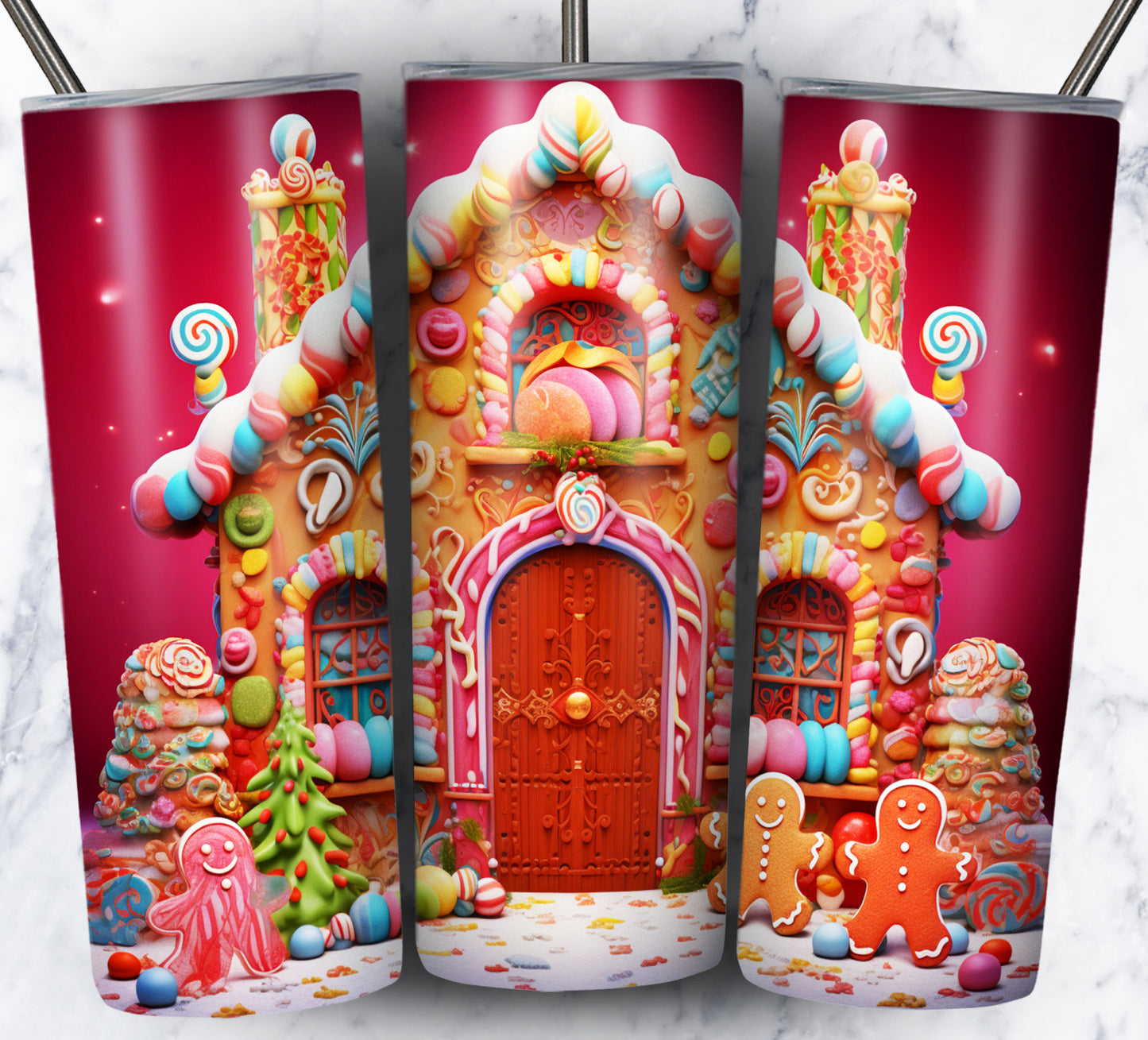 90+ Gingerbread Candy Sublimation 20oz Images Bundle