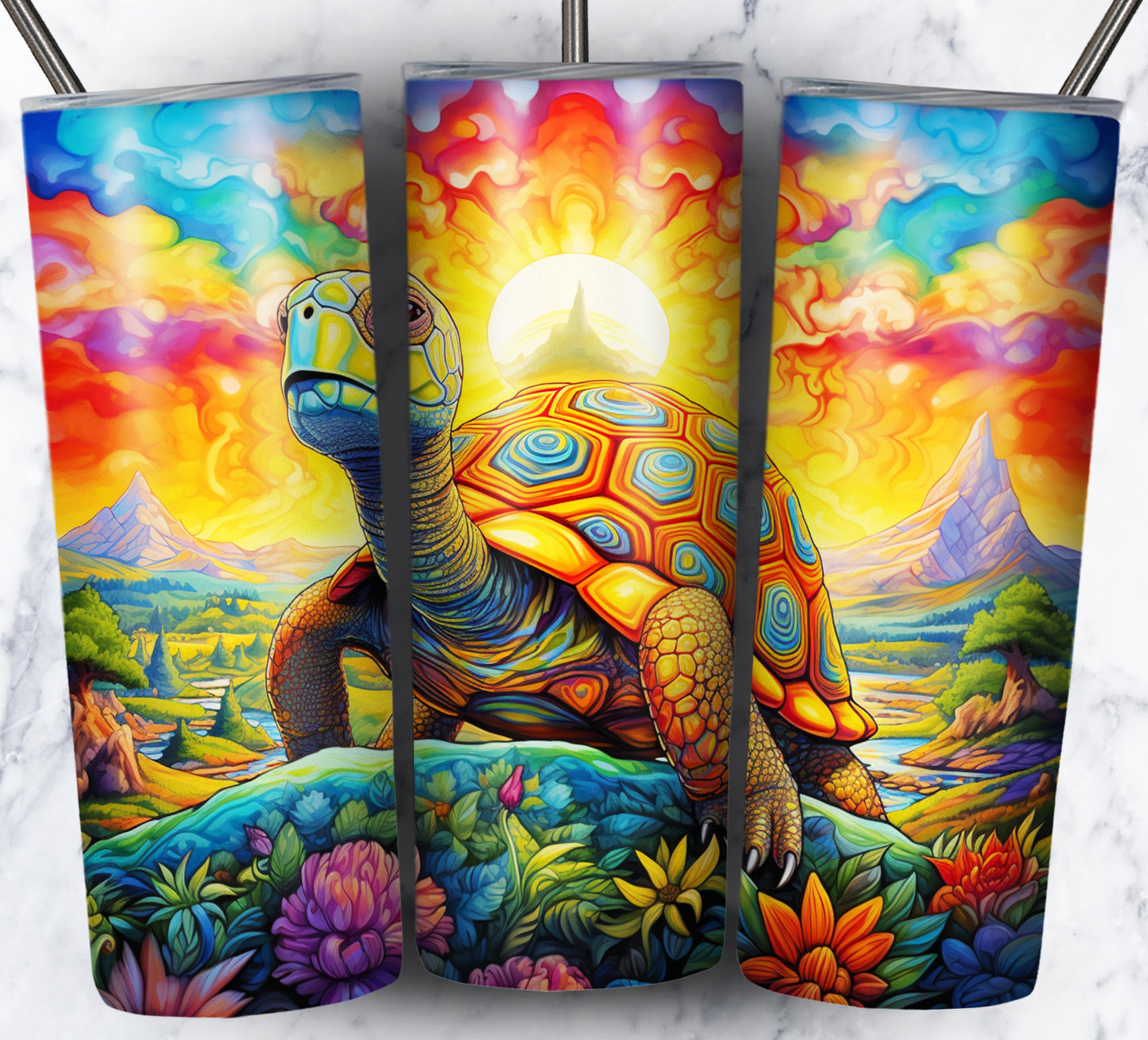 Psychedelic Animals Sublimation 20oz Tumbler Images Bundle