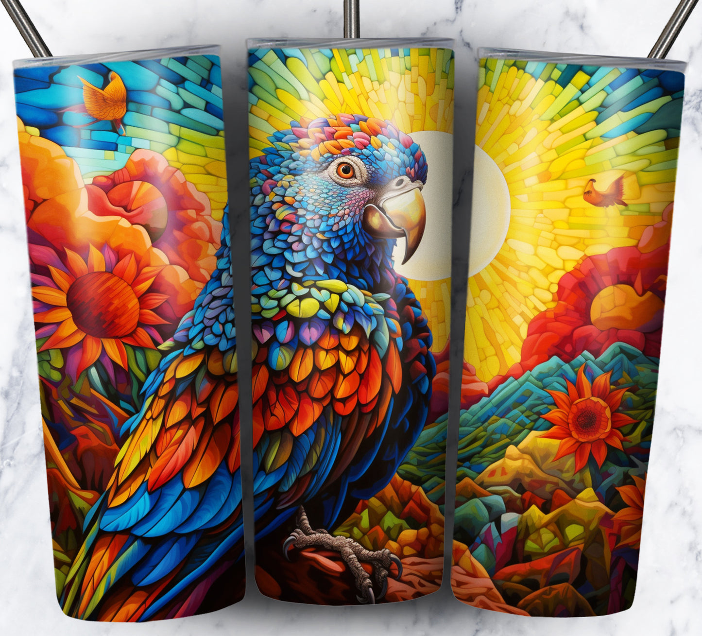 Psychedelic Animals Sublimation 20oz Tumbler Images Bundle