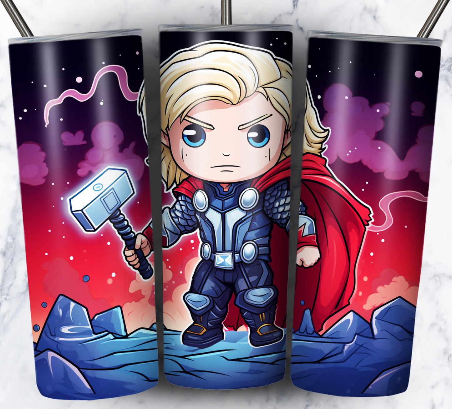 130+ Kid Cartoon Superhero Sublimation 20oz Tumbler Images Bundle