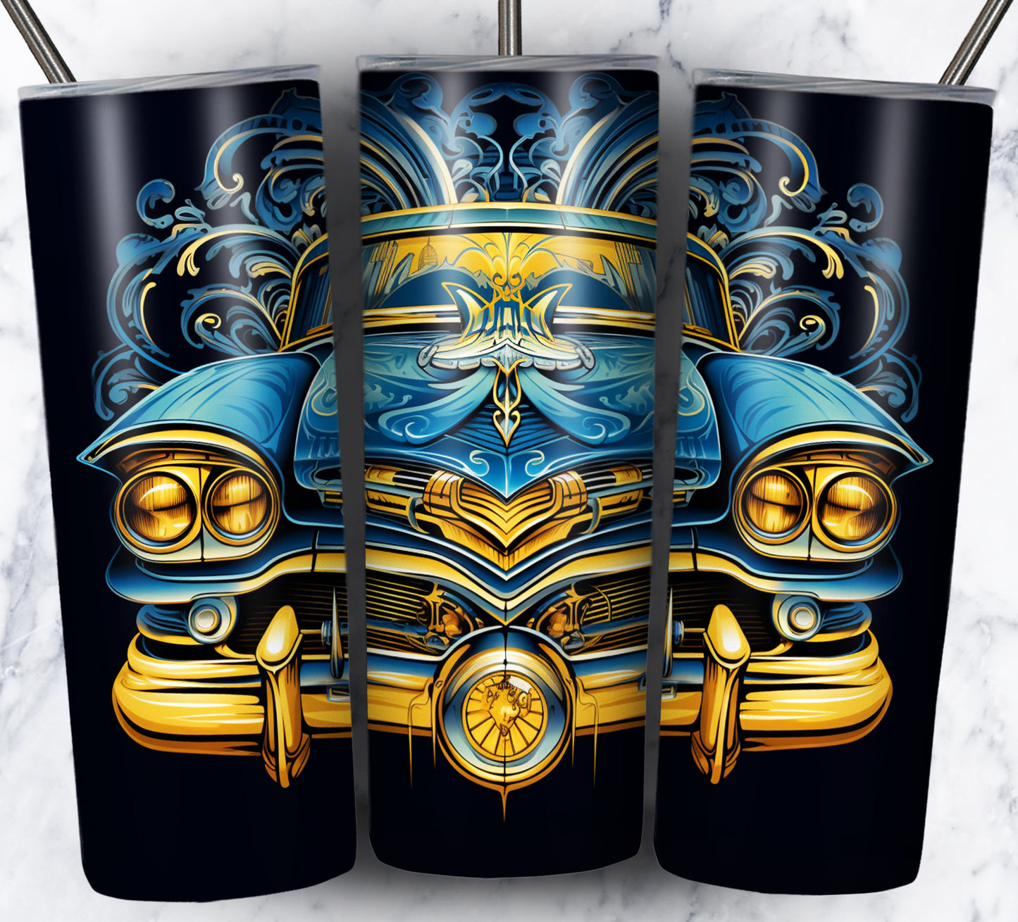 Various Cars Sublimation 20oz Tumbler Images Bundle