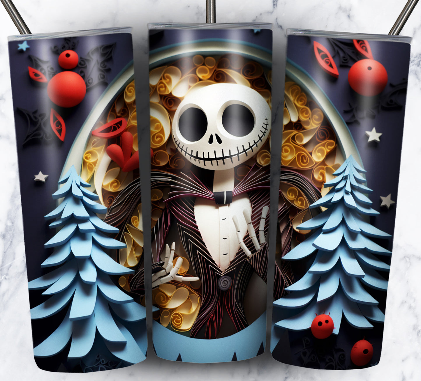 130+ Nightmare Christmas Sublimation 20oz Images Bundle