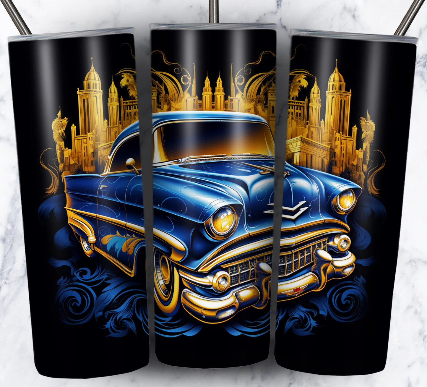 Various Cars Sublimation 20oz Tumbler Images Bundle