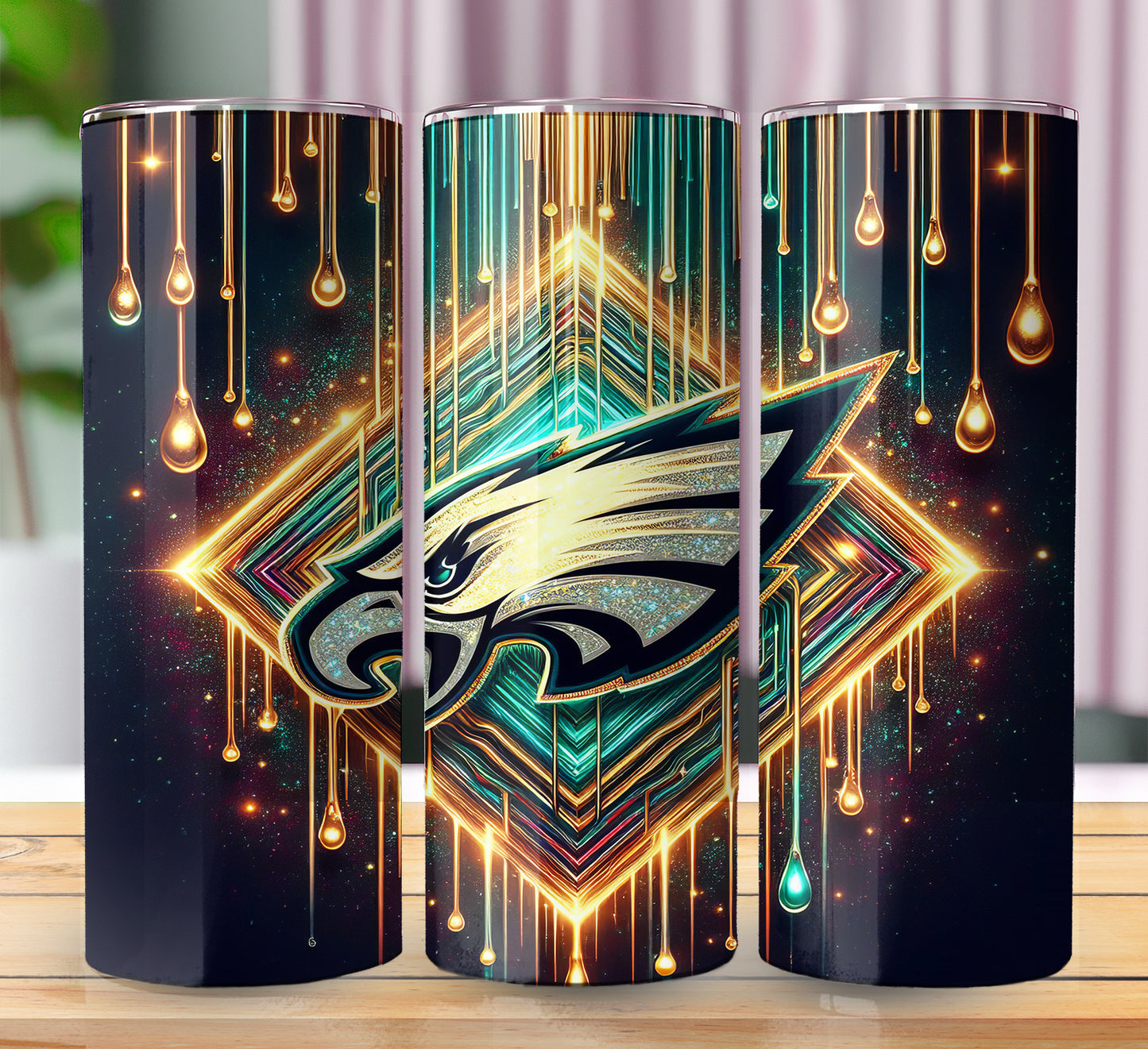 Football 20oz Sublimation Tumbler Image