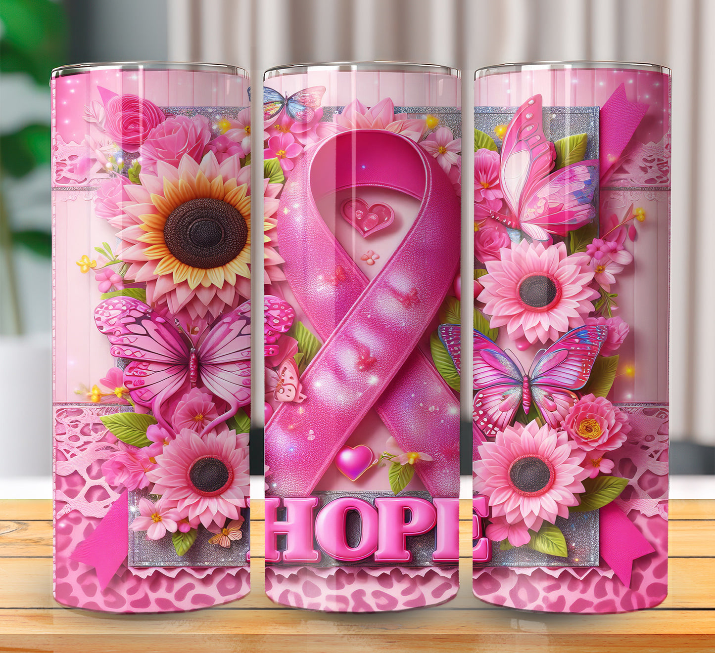 Pink Ribbon Sublimation 20oz Images Bundle