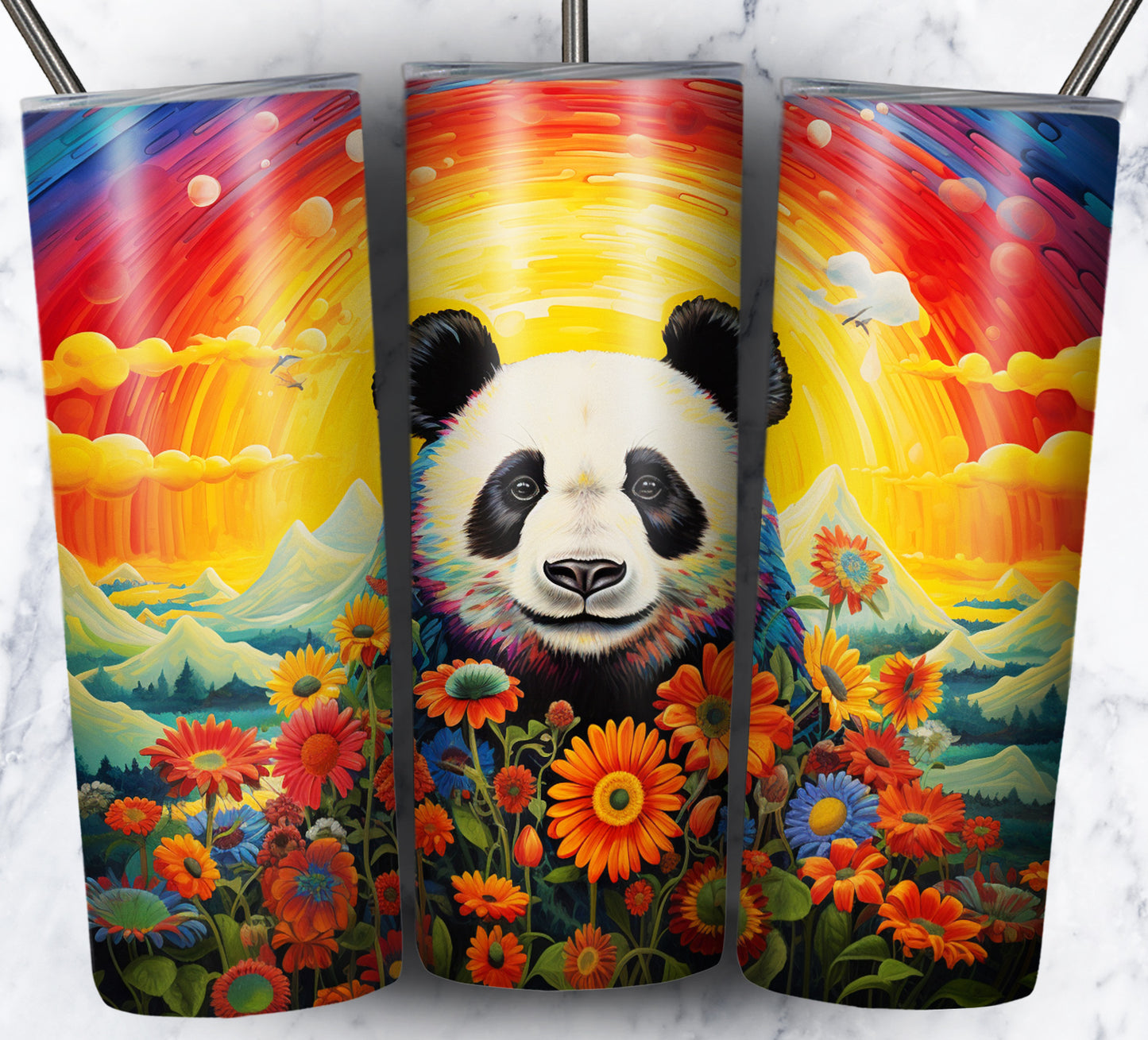 Psychedelic Animals Sublimation 20oz Tumbler Images Bundle