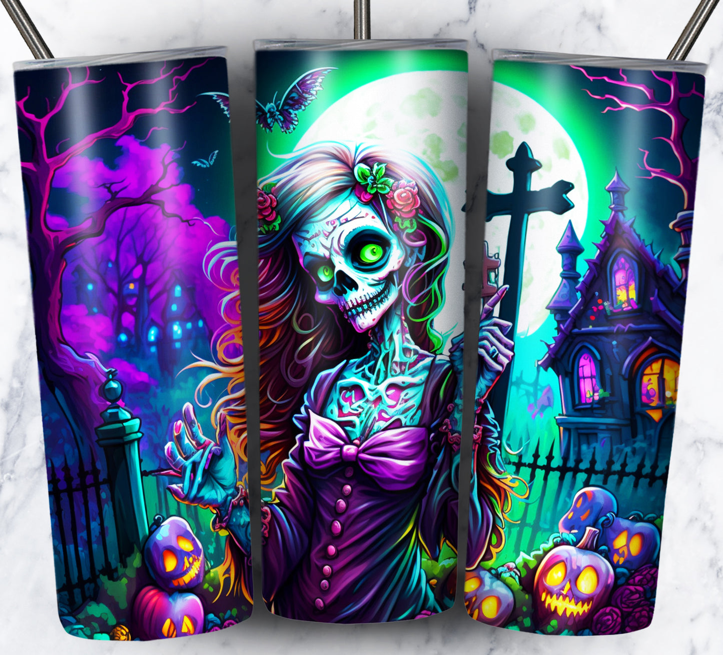 100+ Neon Halloween Bundle Pack 20oz Sublimation Images