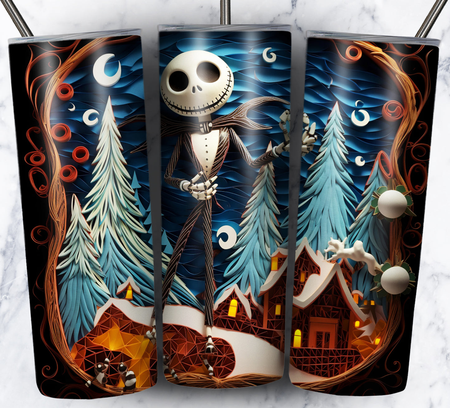 130+ Nightmare Christmas Sublimation 20oz Images Bundle