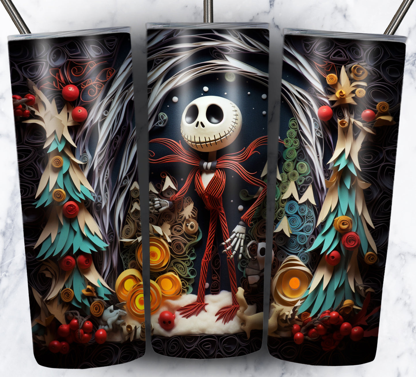 130+ Nightmare Christmas Sublimation 20oz Images Bundle