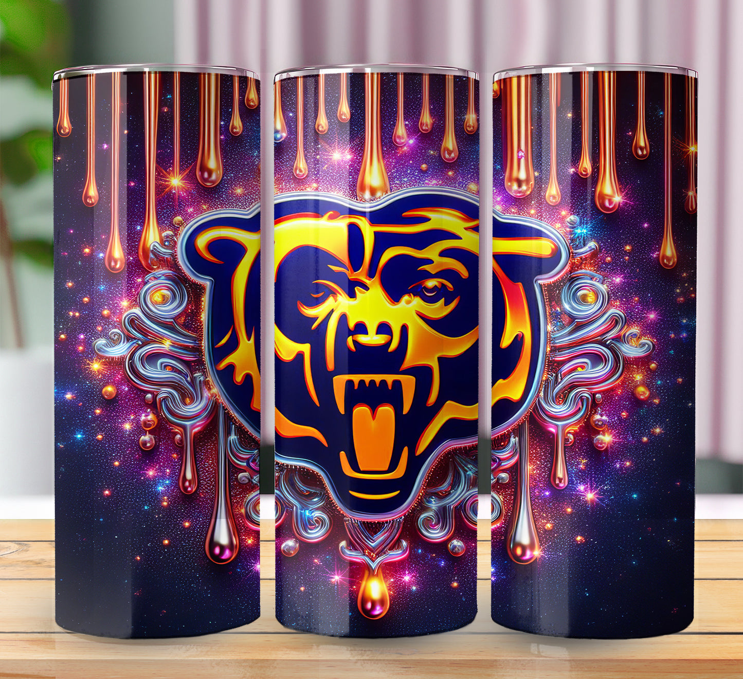 Football 20oz Sublimation Tumbler Image