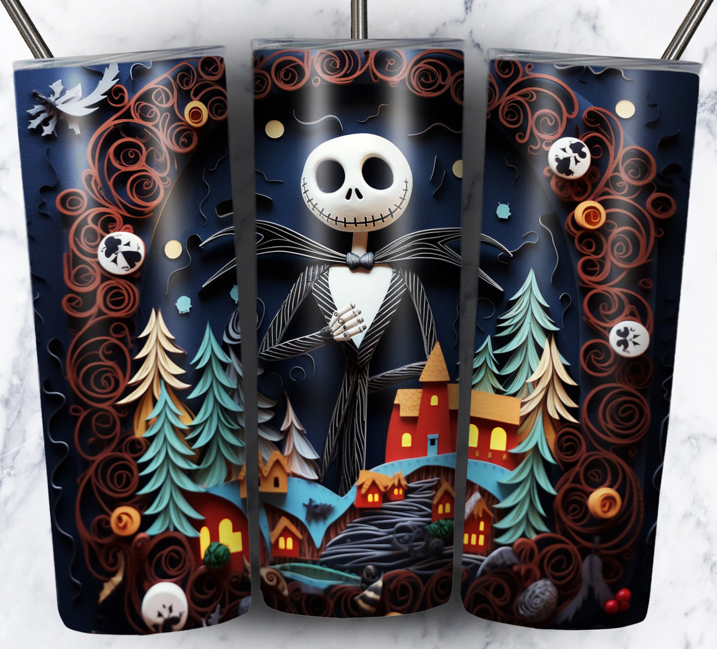 130+ Nightmare Christmas Sublimation 20oz Images Bundle