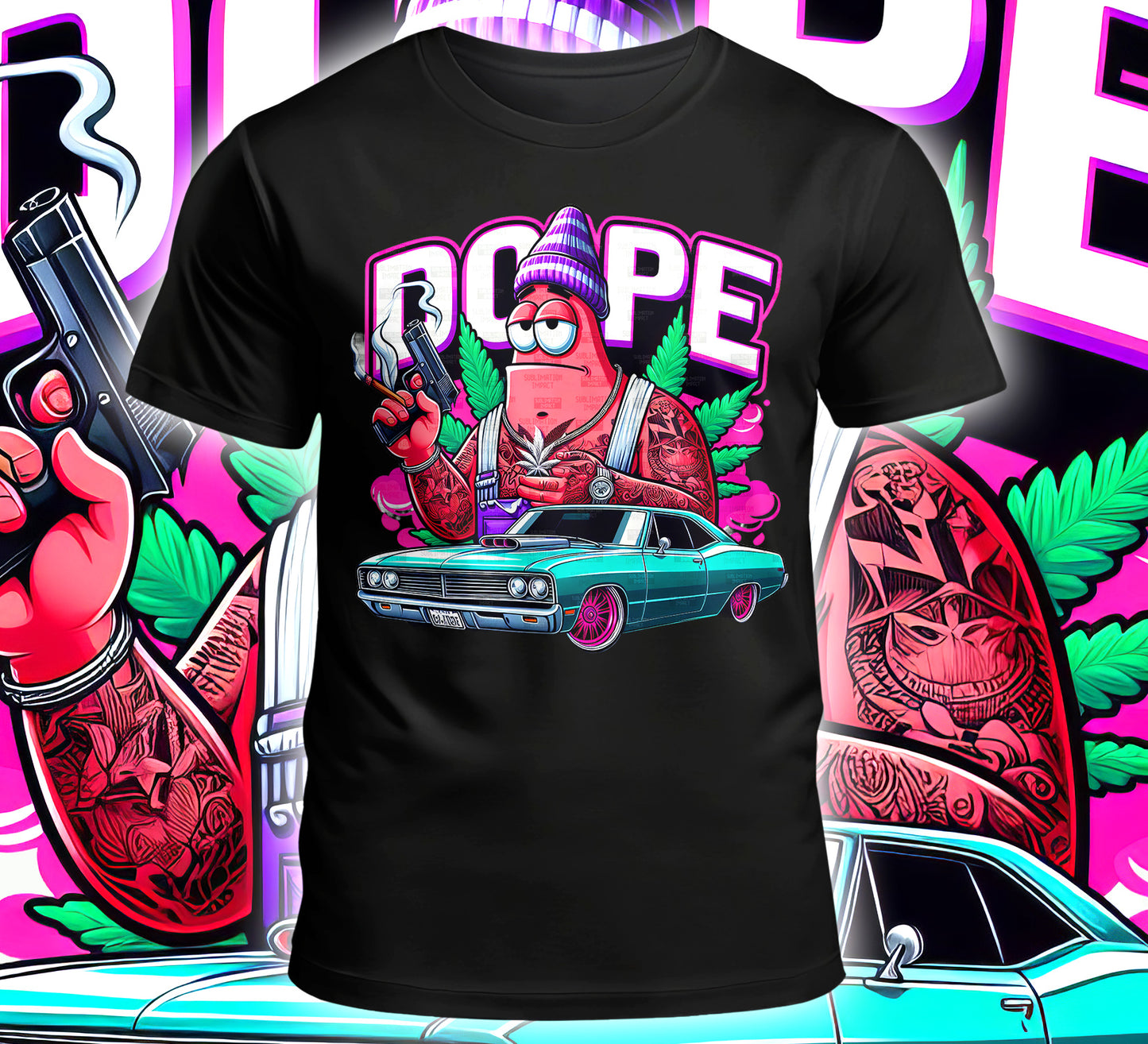 Cartoon Dope Sublimation/DTF T-shirt Images Bundle