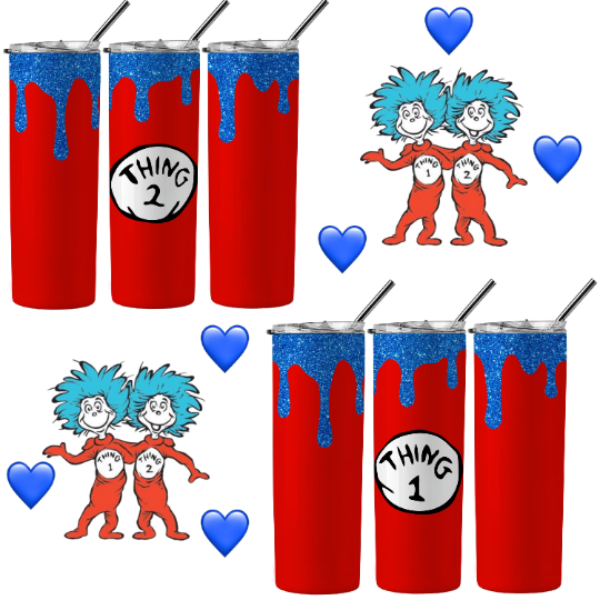 Cartoon Duo (2) 20oz Sublimation Tumbler Images