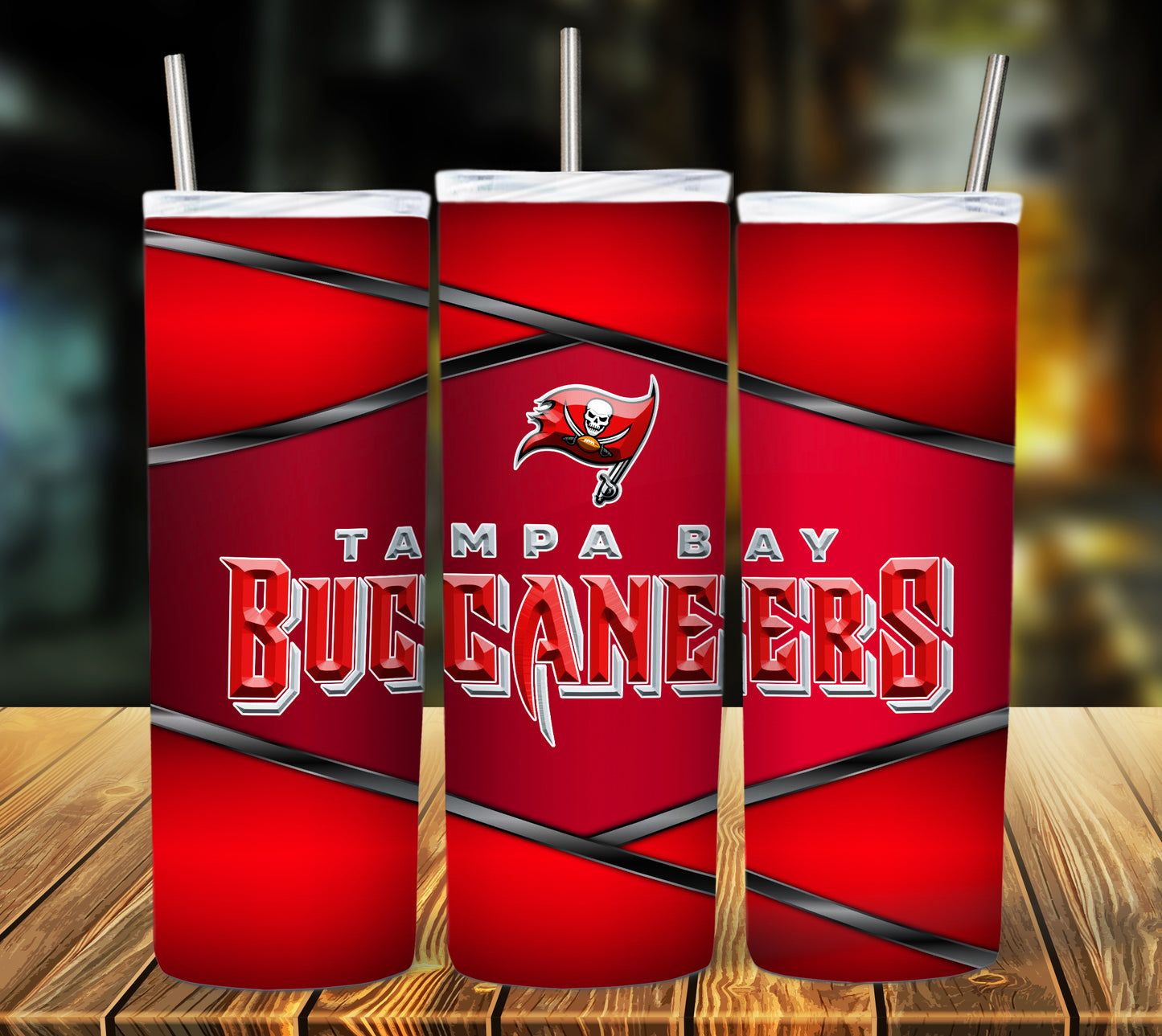 Football 20oz Sublimation Tumbler Image