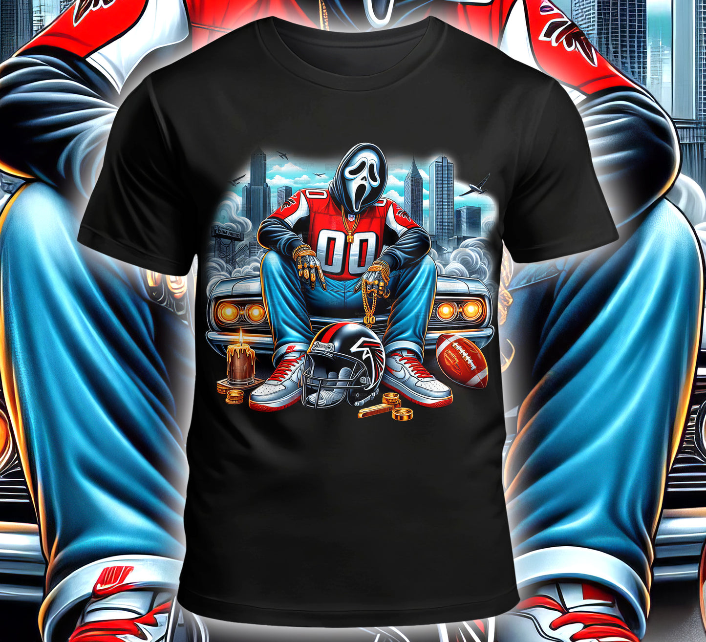 Football Sublimation/DTF T-Shirt Image