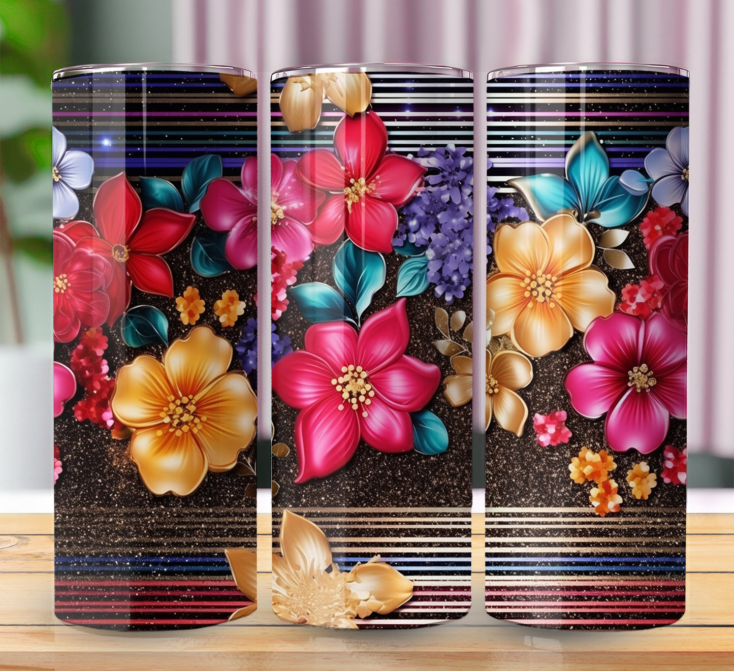 Floral Sublimation 20oz Images Bundle